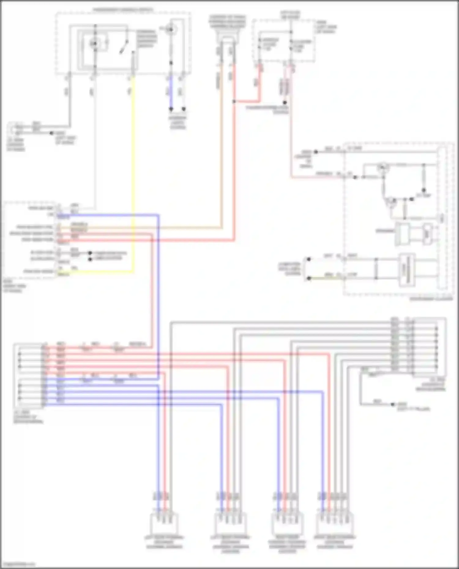 Wiring diagram cluster fuse for Hyundai Kona I (2017-2021) (18 of 28)