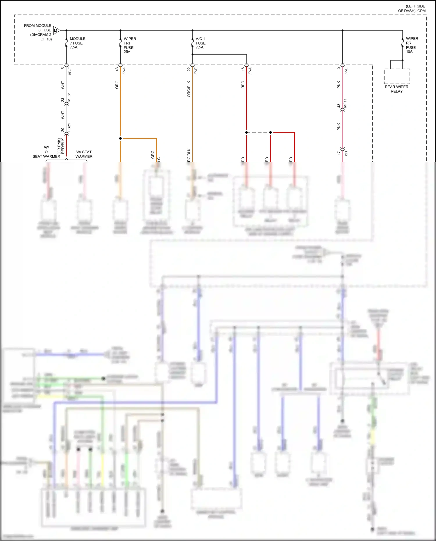 Wiring diagram computer data lines system for Hyundai Kona I (2017-2021) (28 of 66)