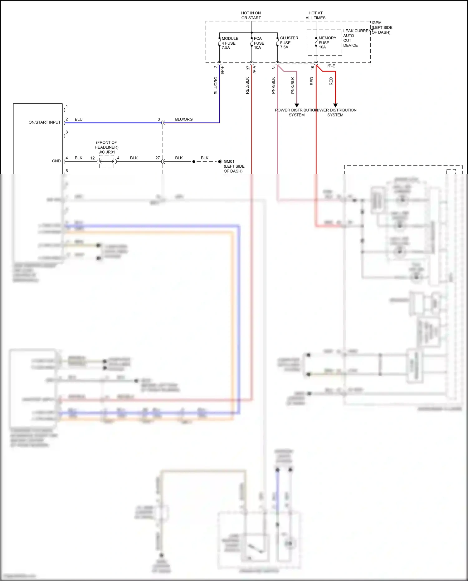 Wiring diagram computer data lines system for Hyundai Kona I (2017-2021) (36 of 66)