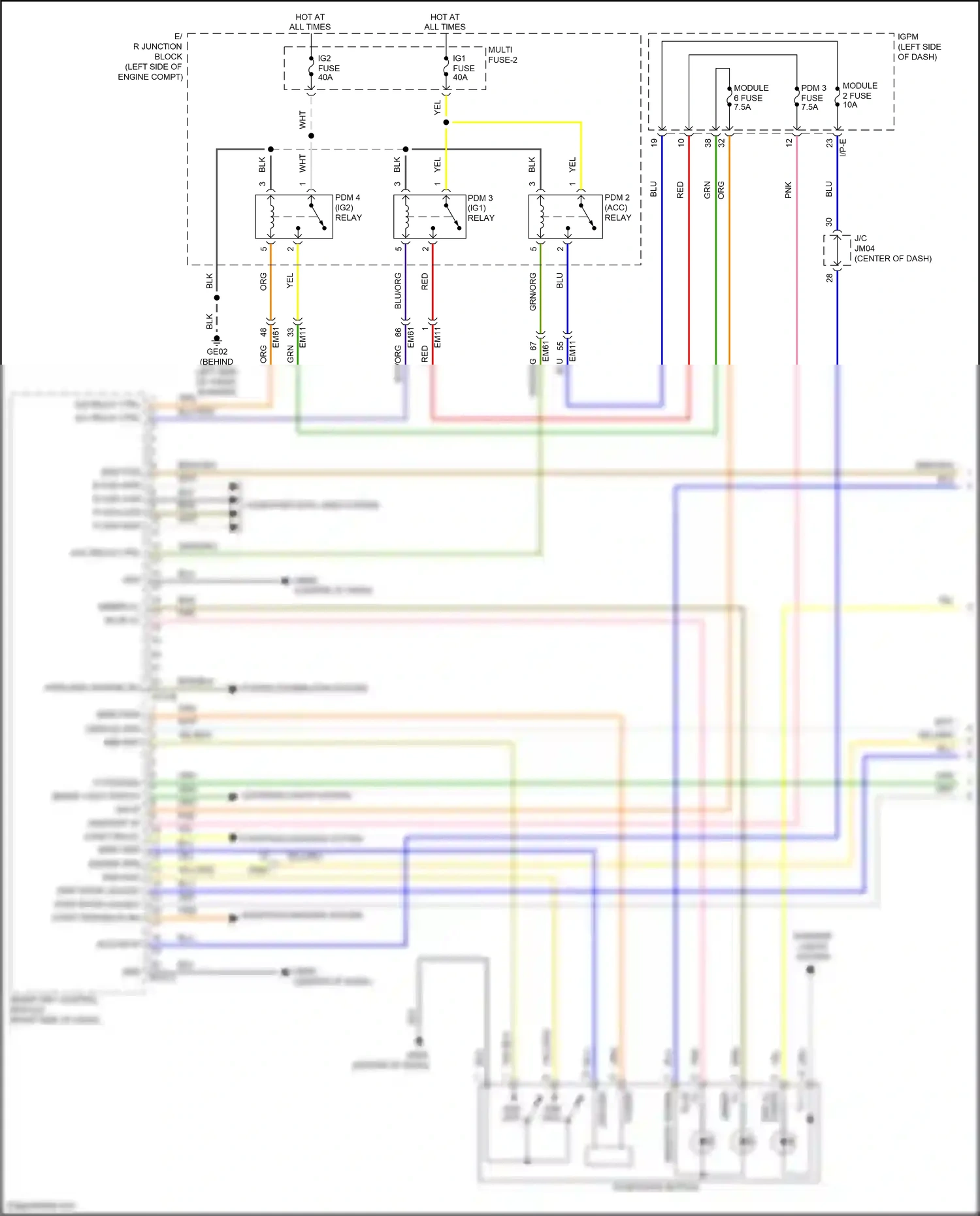 Wiring diagram computer data lines system for Hyundai Kona I (2017-2021) (6 of 66)