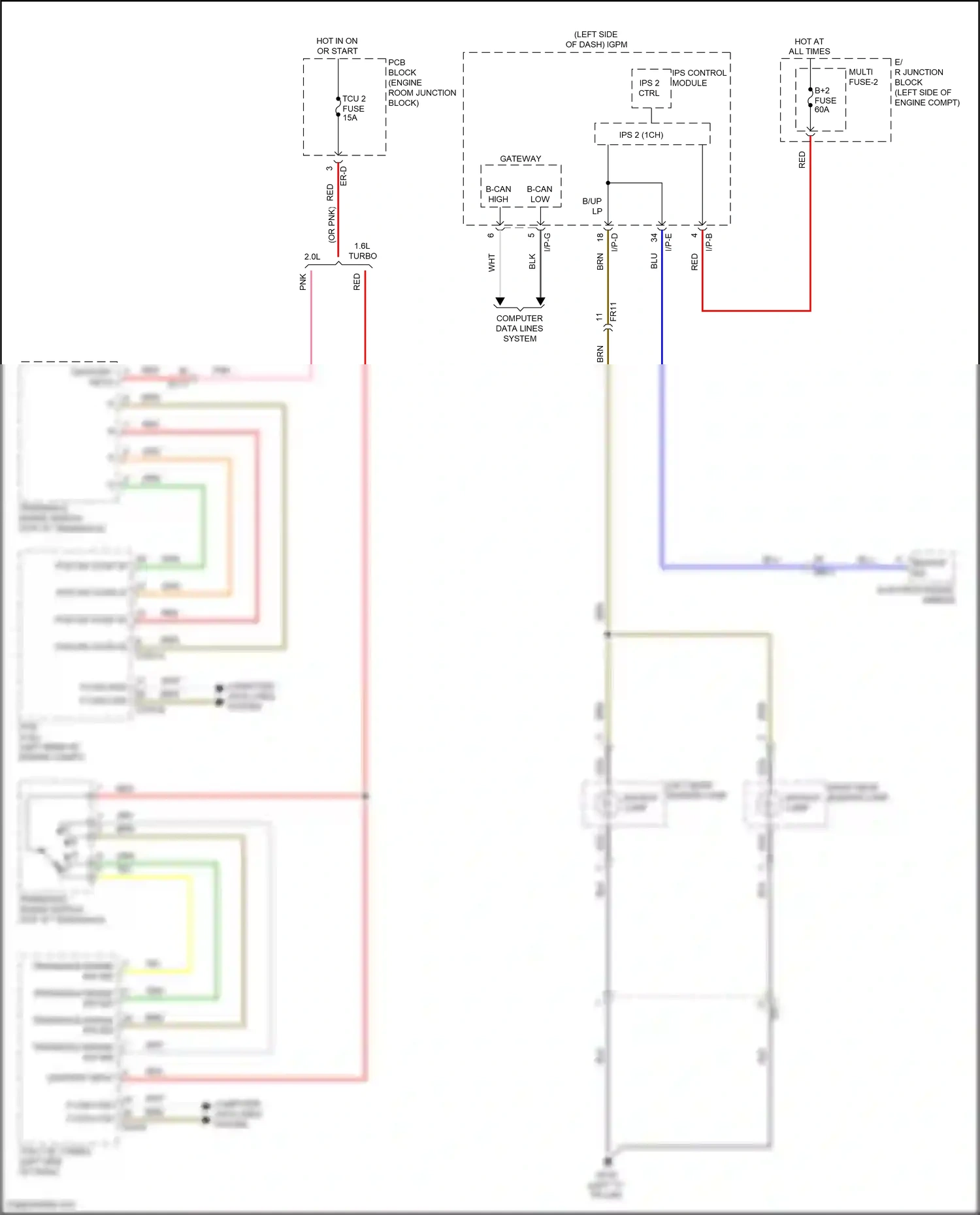Wiring diagram computer data lines system for Hyundai Kona I (2017-2021) (41 of 66)