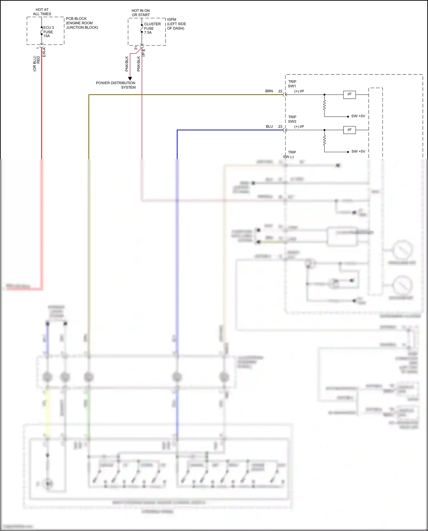 Wiring diagram computer data lines system for Hyundai Kona I (2017-2021) (18 of 66)