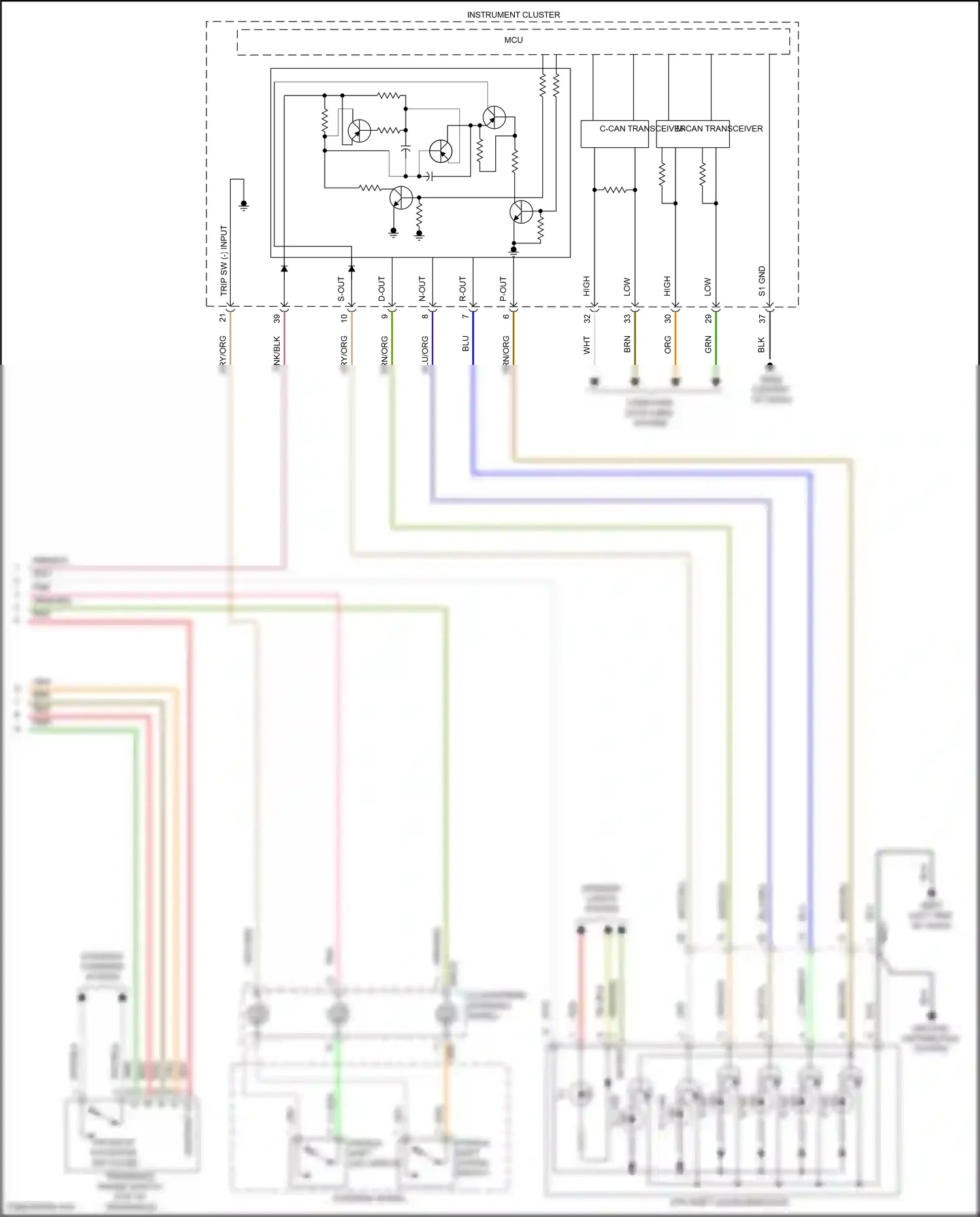 Wiring diagram computer data lines system for Hyundai Kona I (2017-2021) (65 of 66)