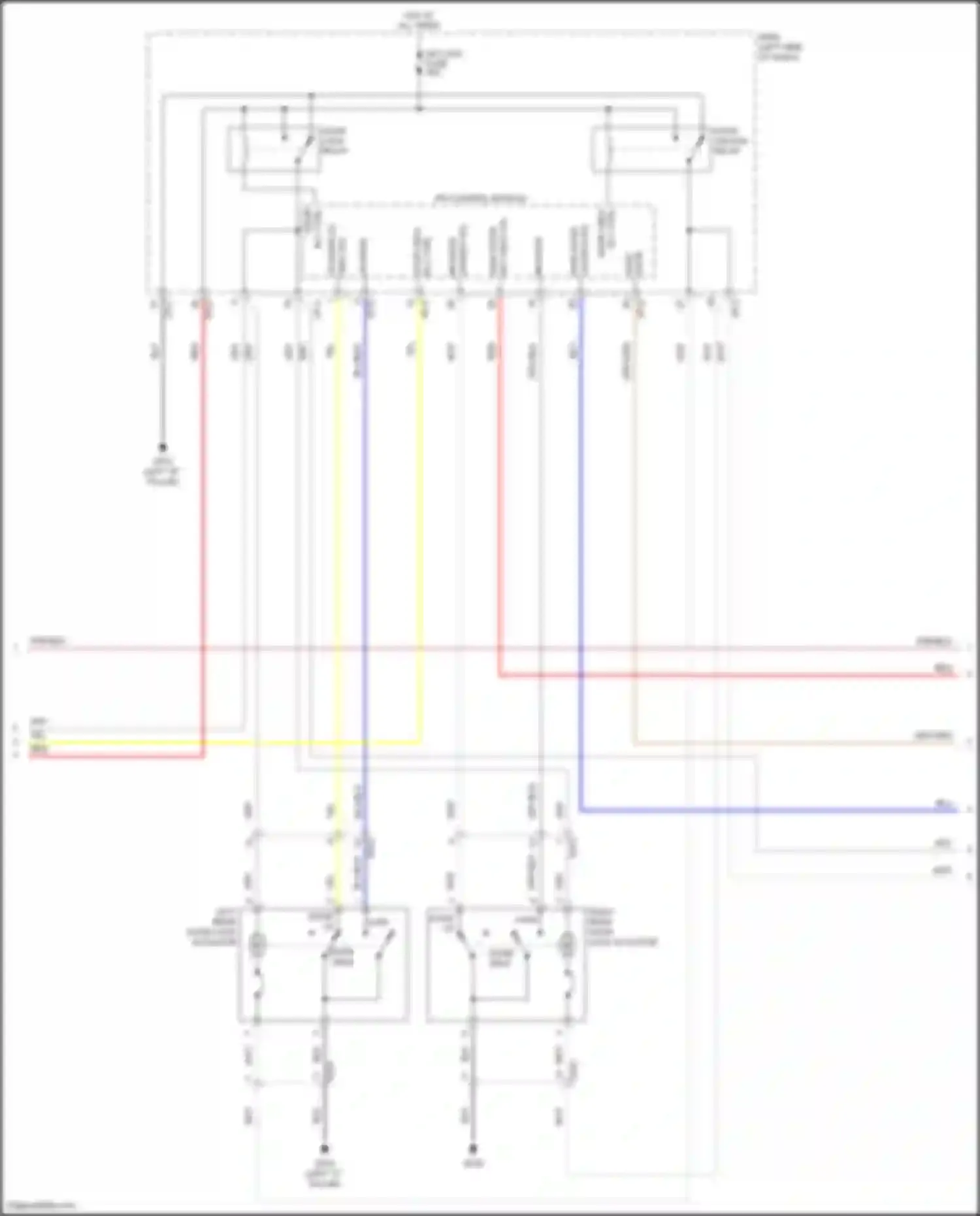 Wiring diagram dr lock fuse for Hyundai Kona I (2017-2021) (1 of 4)