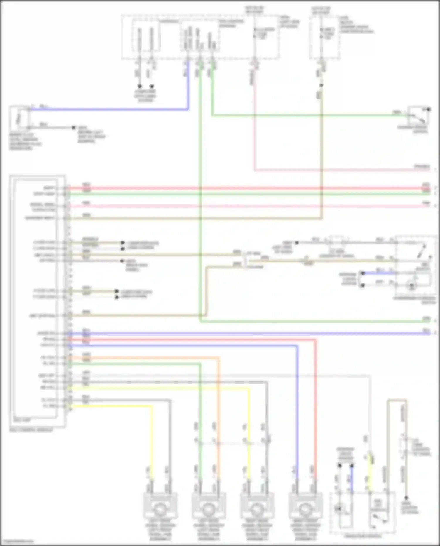Wiring diagram engine room junction block for Hyundai Kona I (2017-2021) (1 of 17)