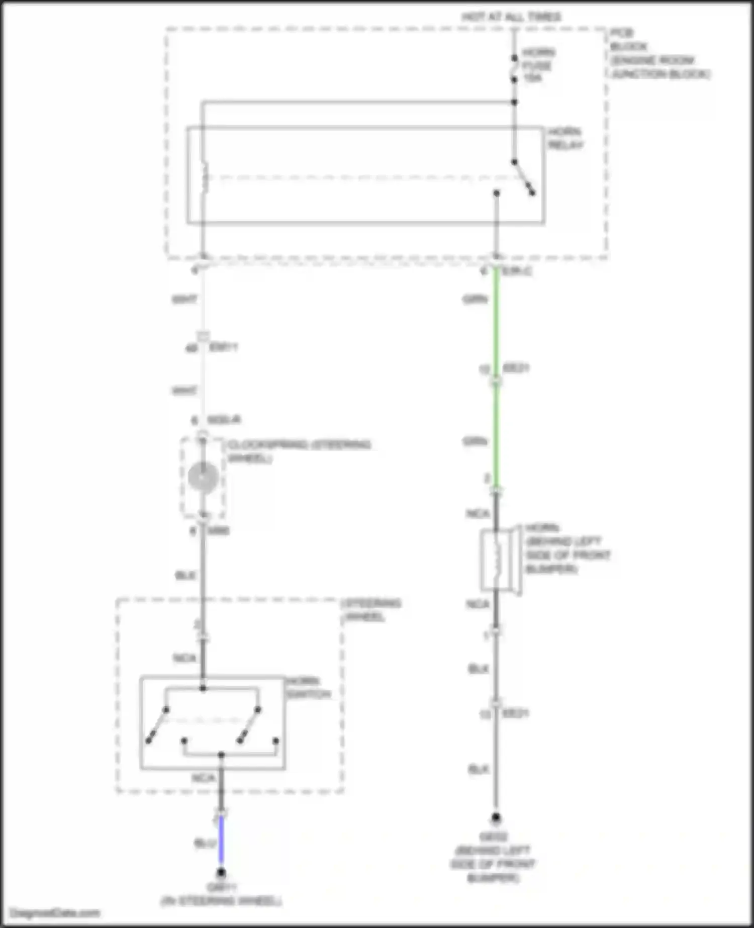 Wiring diagram e/r-c for Hyundai Kona I (2017-2021) (6 of 10)