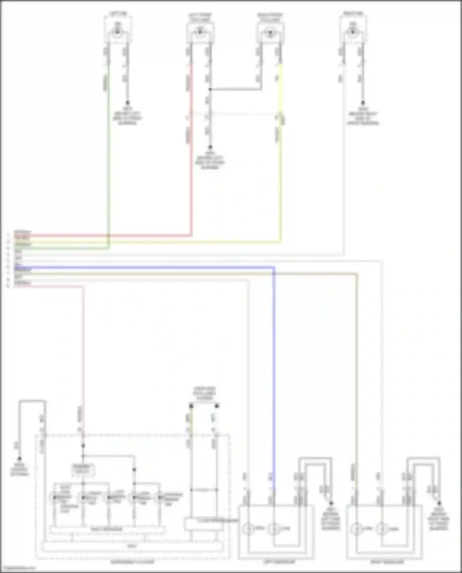 Wiring diagram front fog ind for Hyundai Kona I (2017-2021) (2 of 5)