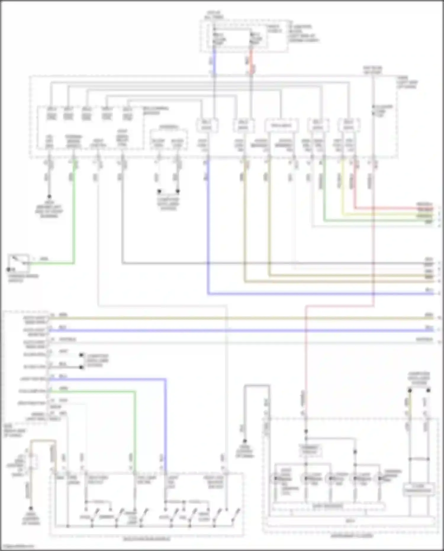 Wiring diagram hdlp high sw out for Hyundai Kona I (2017-2021) (1 of 2)