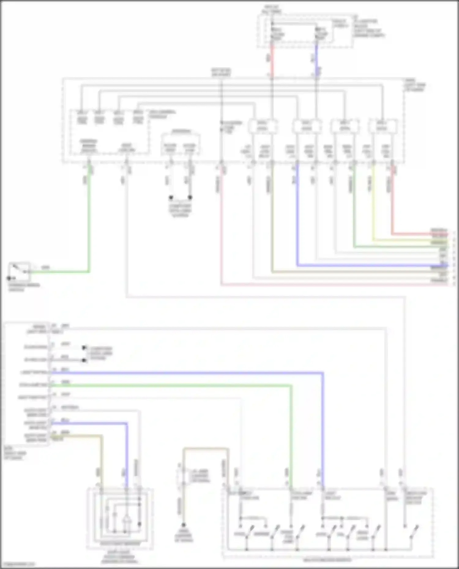 Wiring diagram h/lp low rh h/lp high lh for Hyundai Kona I (2017-2021) (1 of 2)
