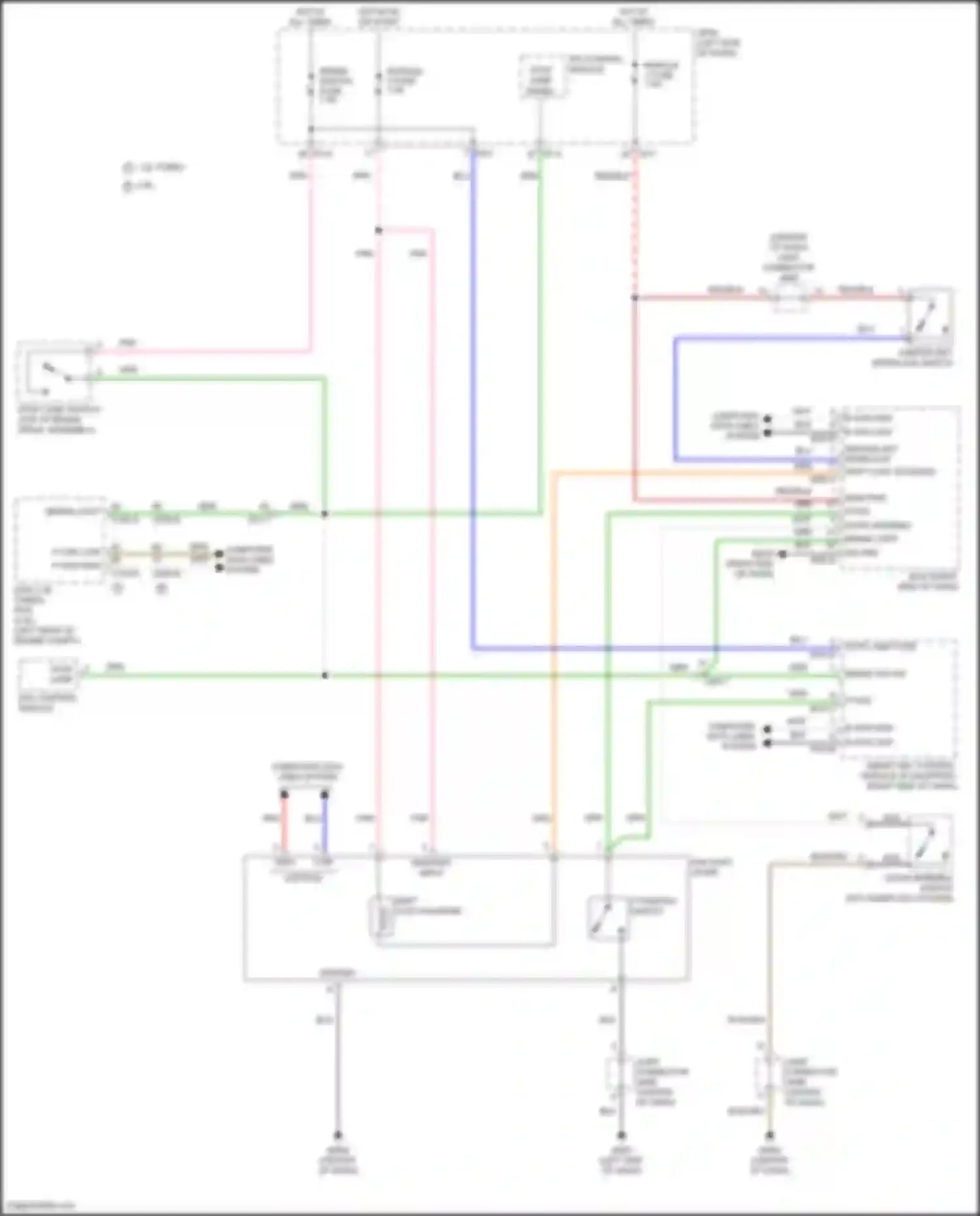 Wiring diagram ignition key interlock switch for Hyundai Kona I (2017-2021) (3 of 3)