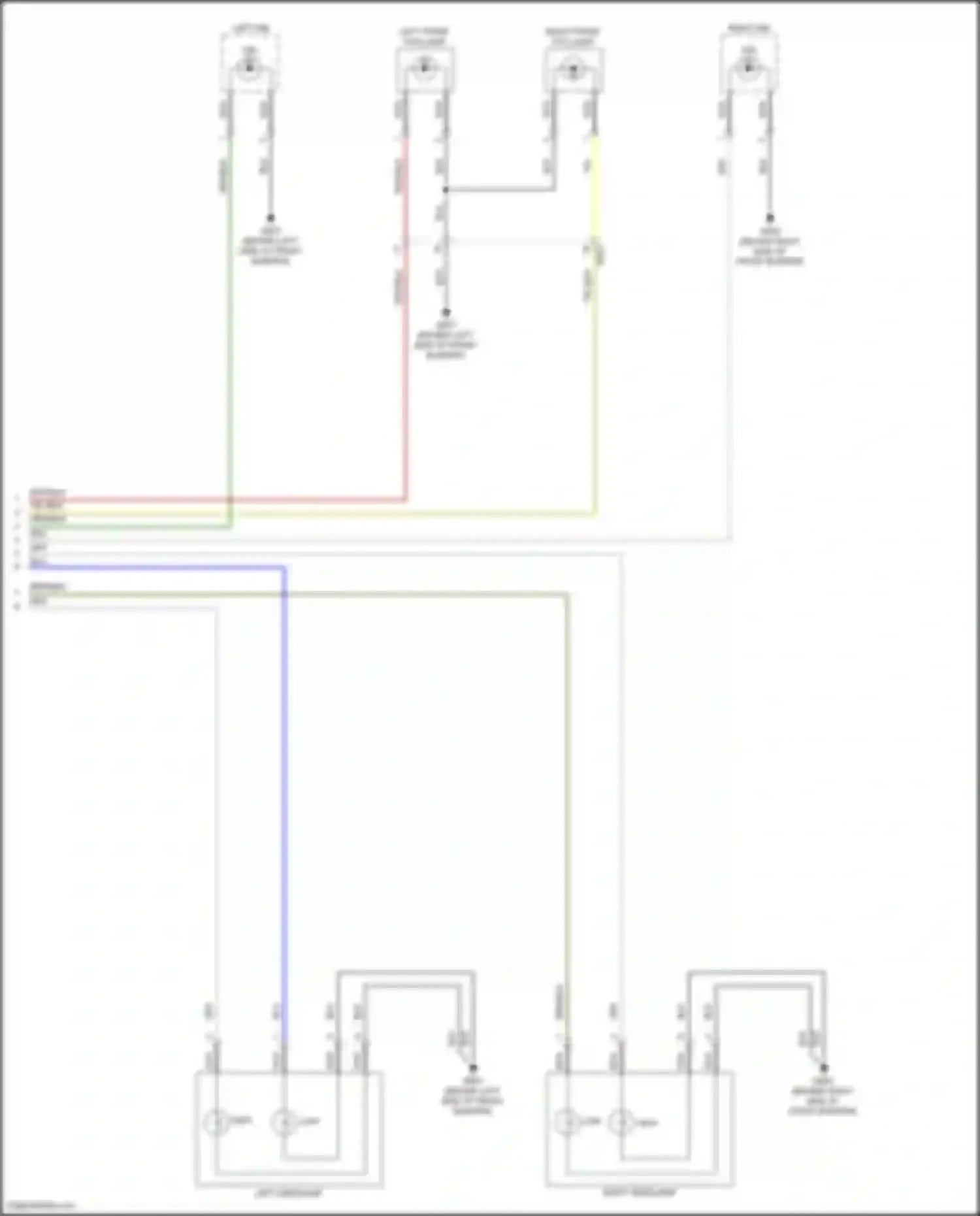 Wiring diagram left headlamp for Hyundai Kona I (2017-2021) (6 of 8)