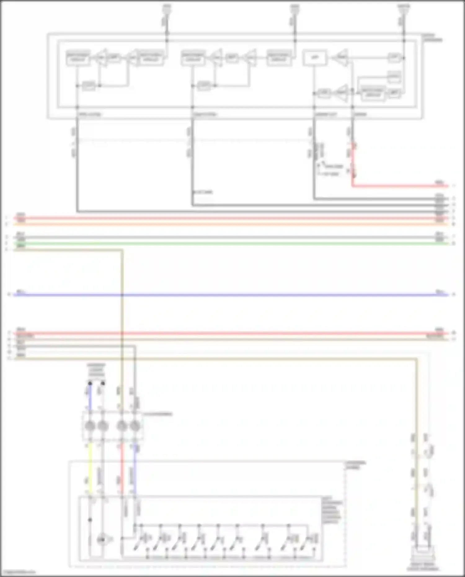 Wiring diagram left steering wheel remote control switch for Hyundai Kona I (2017-2021) (3 of 6)