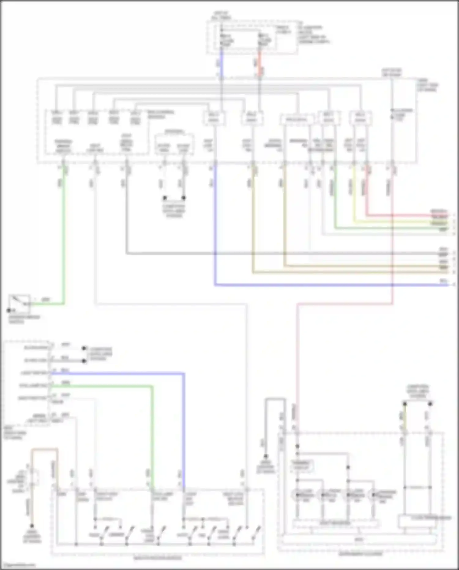 Wiring diagram light sw out for Hyundai Kona I (2017-2021) (4 of 5)