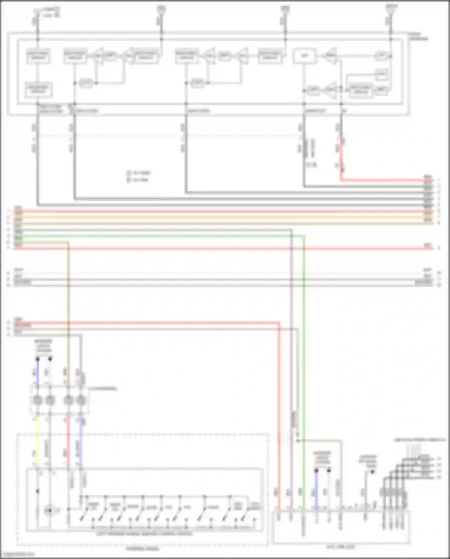 Wiring diagram matching circuit for Hyundai Kona I (2017-2021) (1 of 4)
