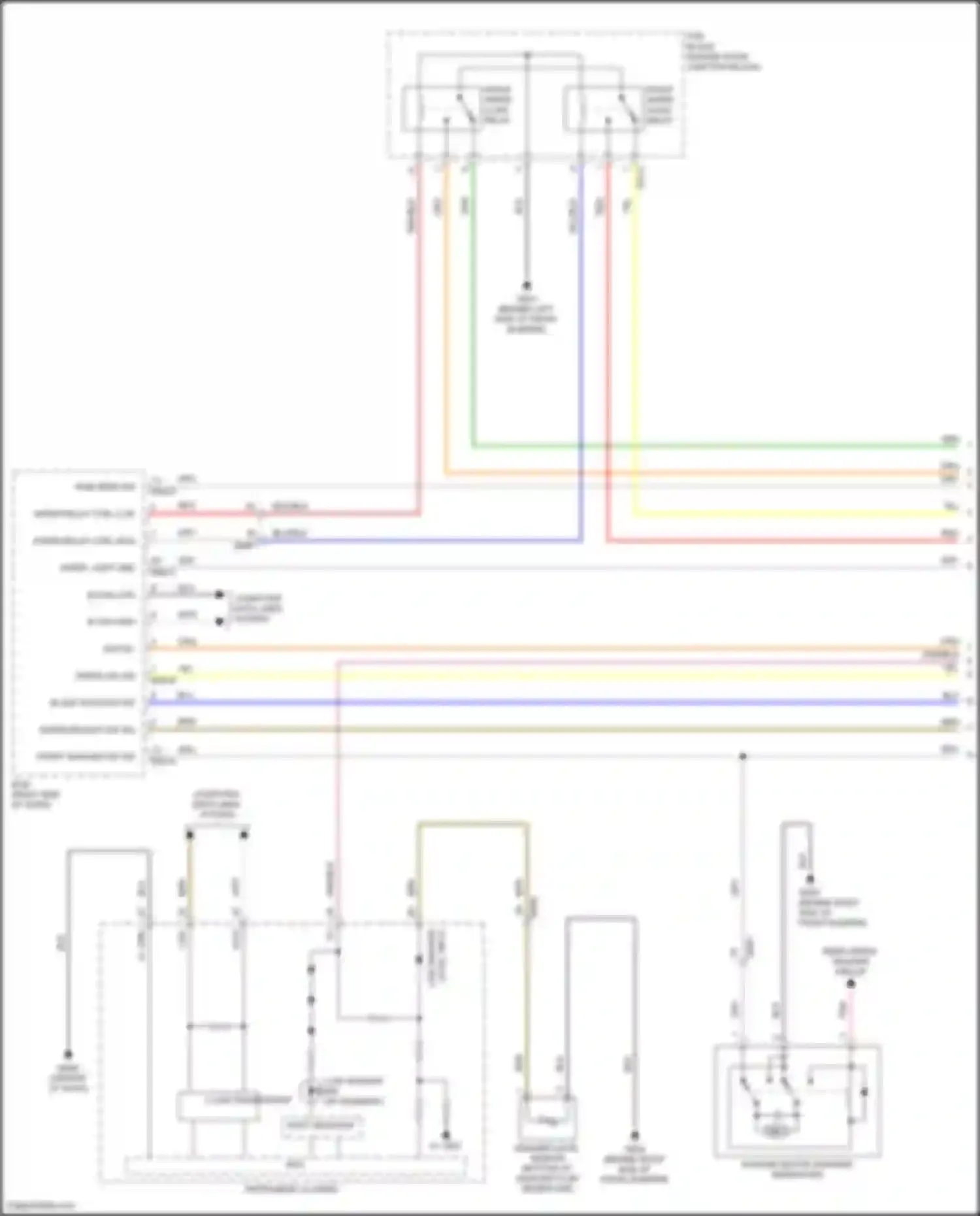 Wiring diagram pcb block for Hyundai Kona I (2017-2021) (6 of 21)