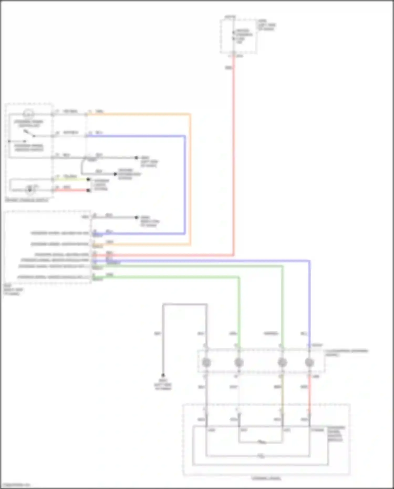 Wiring diagram right end of dash) for Hyundai Kona I (2017-2021) (4 of 7)