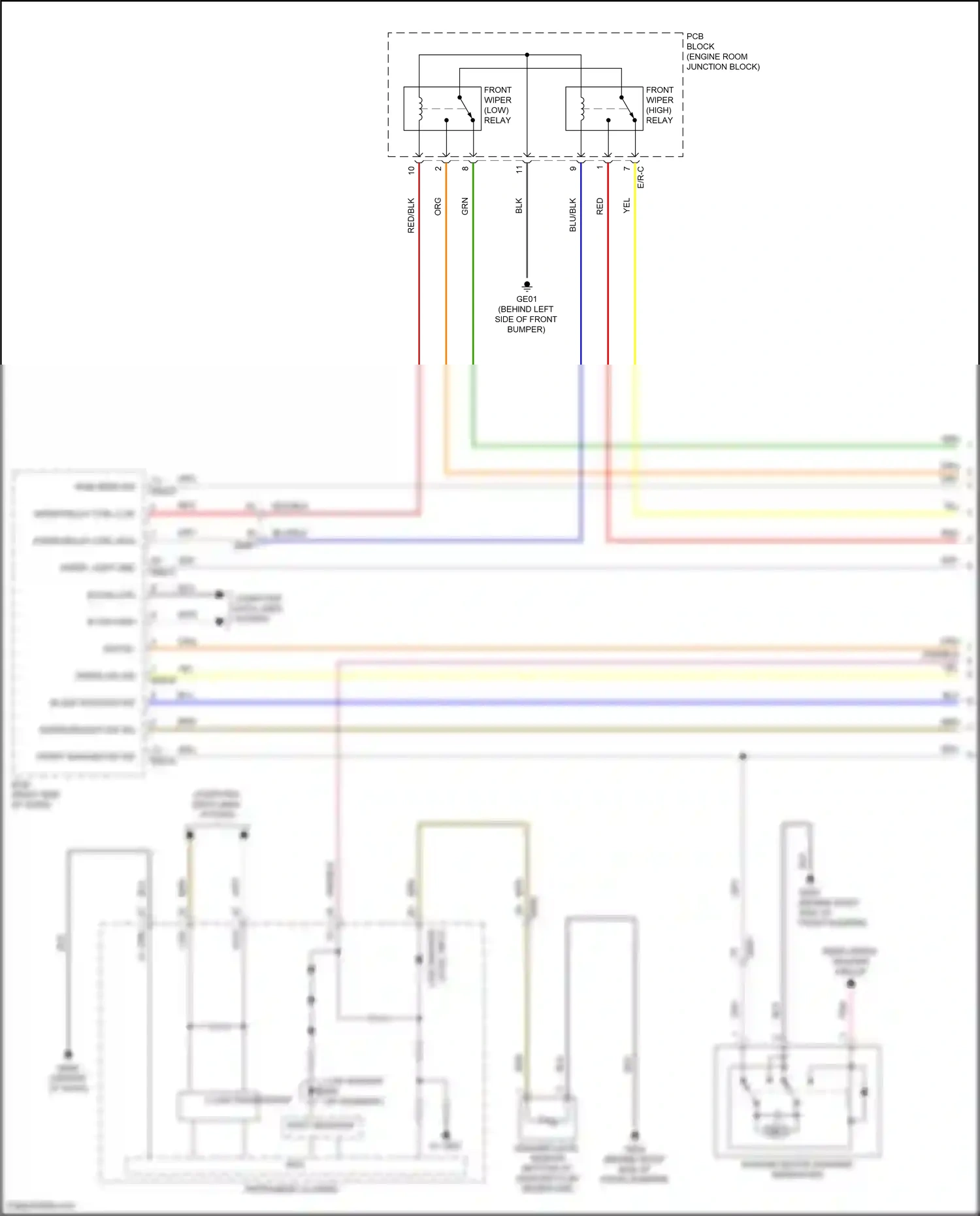 Wiring diagram shift register for Hyundai Kona I (2017-2021) (5 of 19)