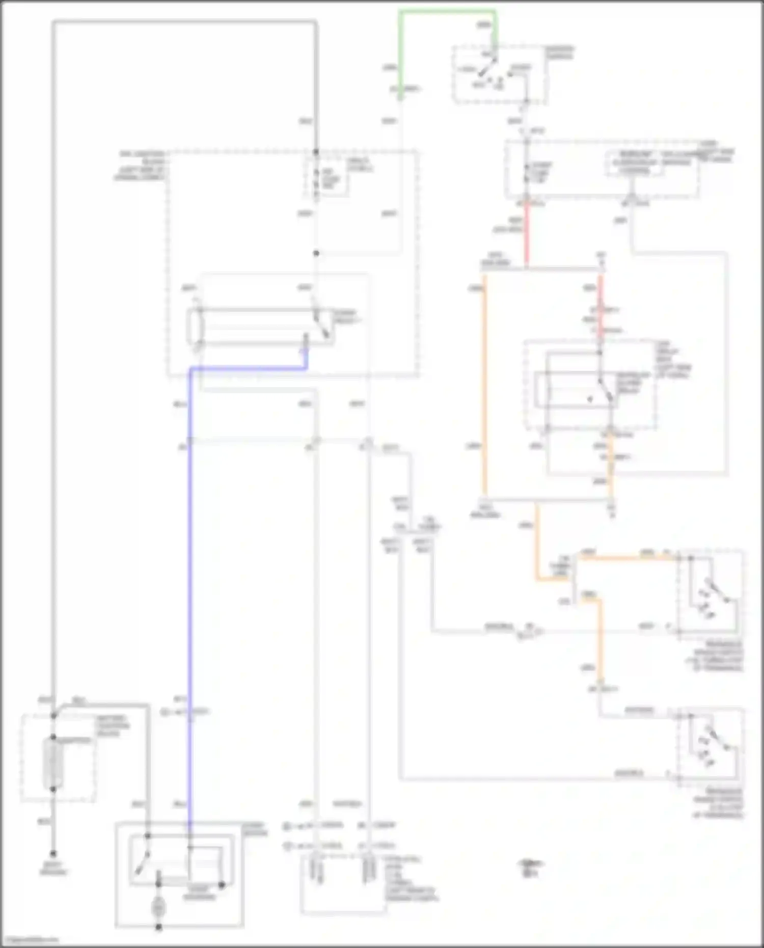 Wiring diagram transaxle range switch for Hyundai Kona I (2017-2021) (5 of 6)
