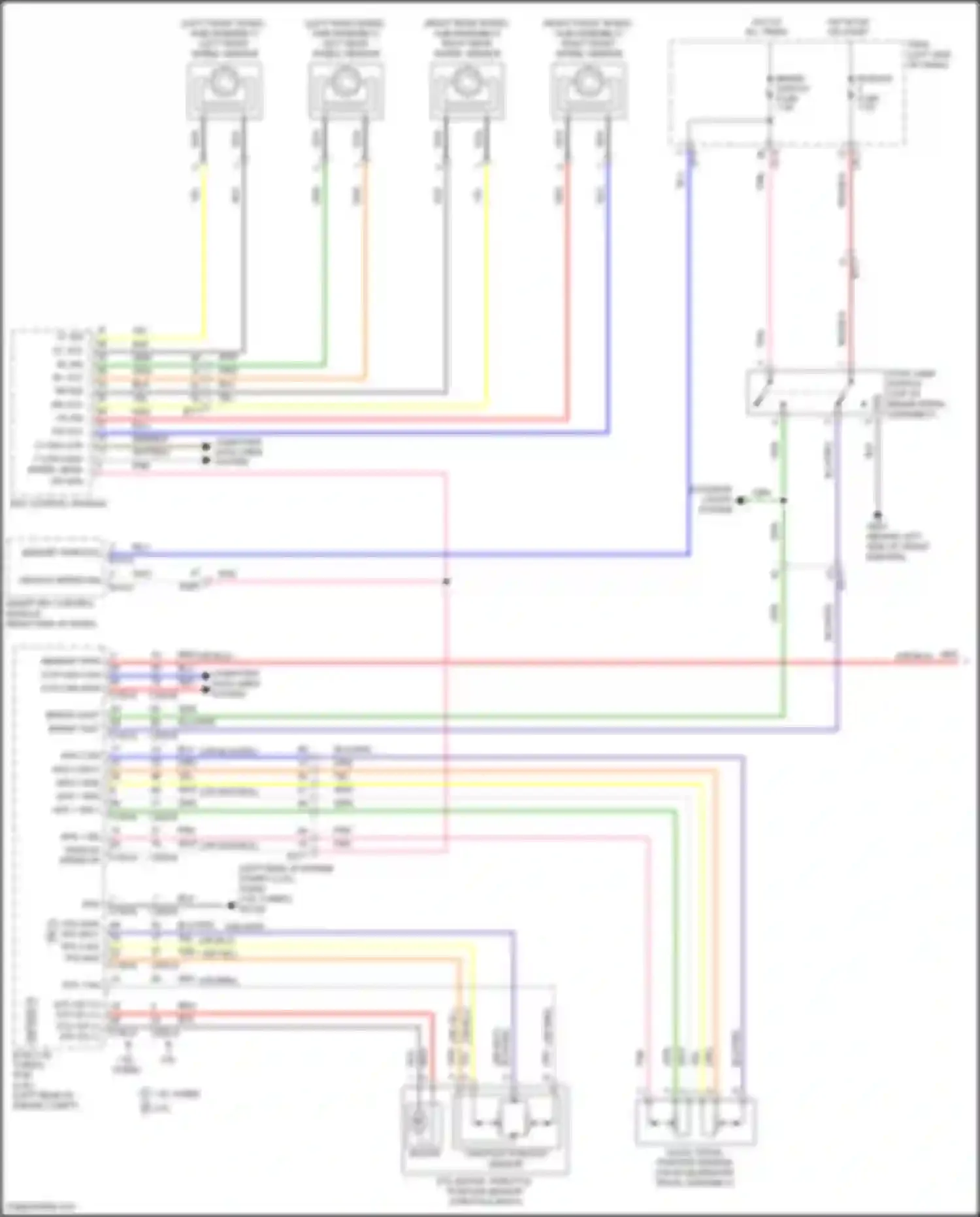 Wiring diagram vehicle speed sig for Hyundai Kona I (2017-2021) (1 of 1)