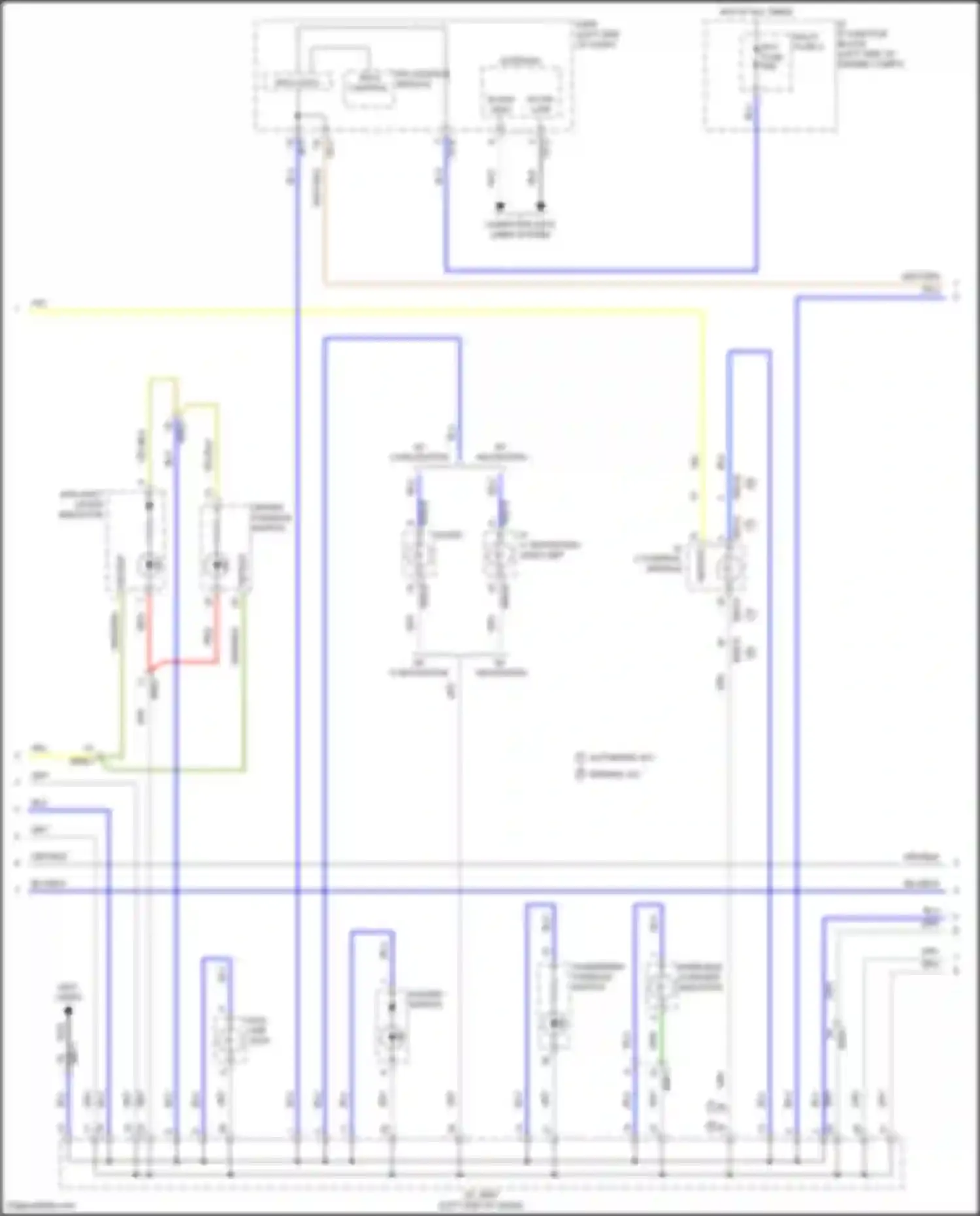 Wiring diagram wireless charger indicator for Hyundai Kona I (2017-2021) (2 of 3)