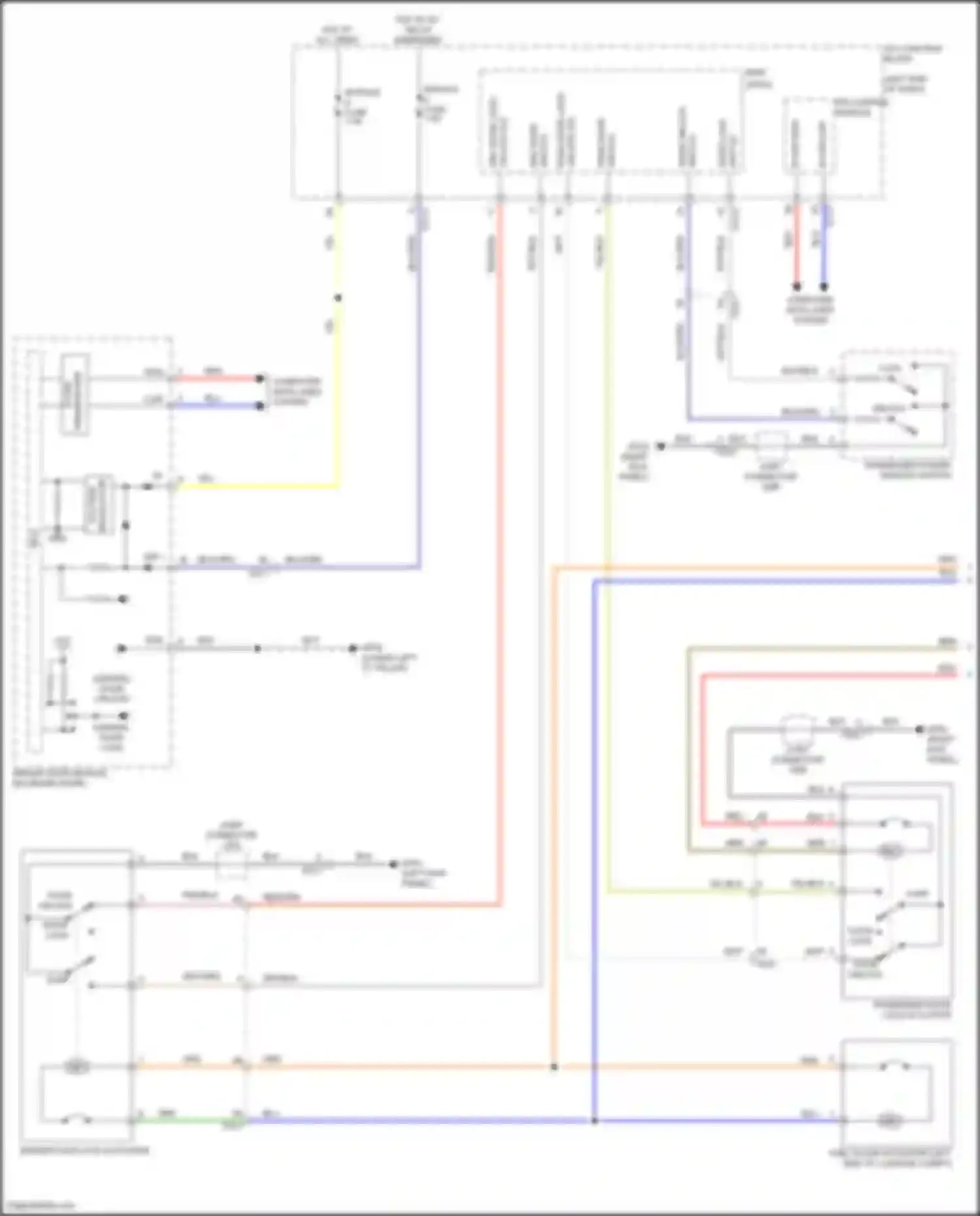 Palisade Hyundai I facelift (2022-2024): Forced entry circuit (1 of 3)