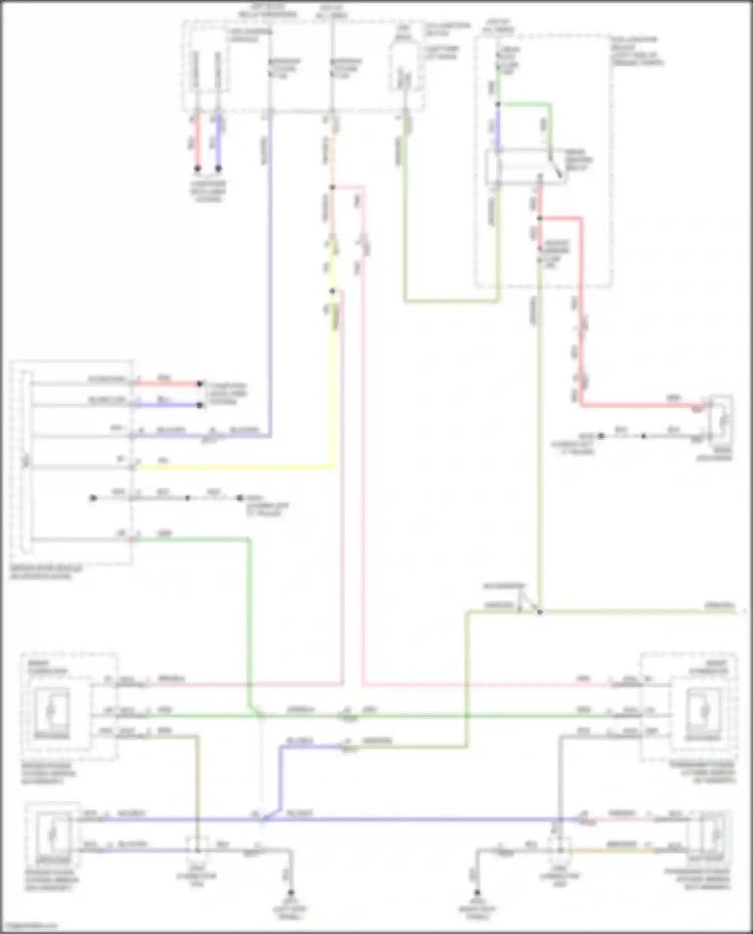 Palisade Hyundai I facelift (2022-2024): Defoggers circuit, w/ auto defogger (1 of 2)