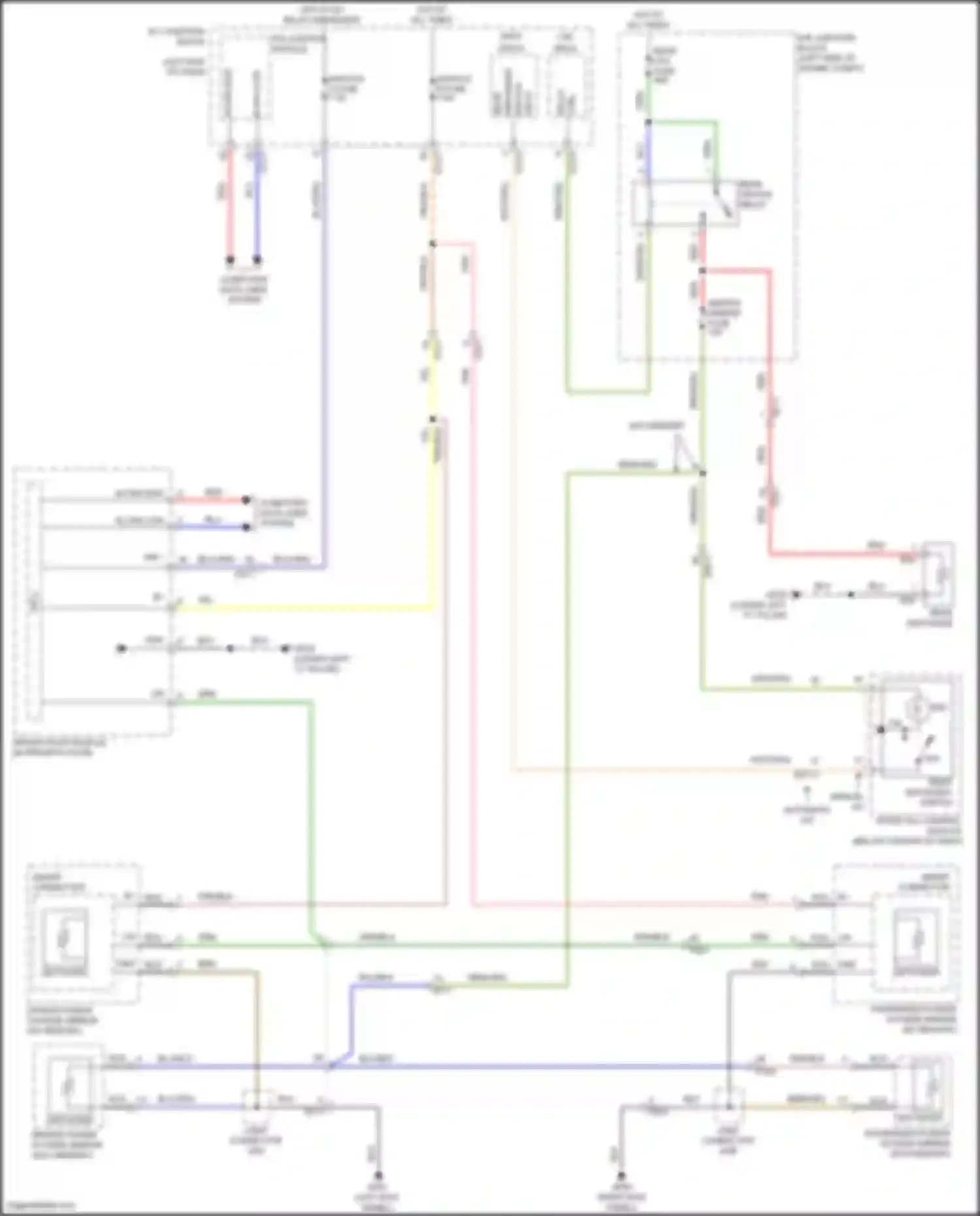Palisade Hyundai I facelift (2022-2024): Defoggers circuit, w/o auto defogger