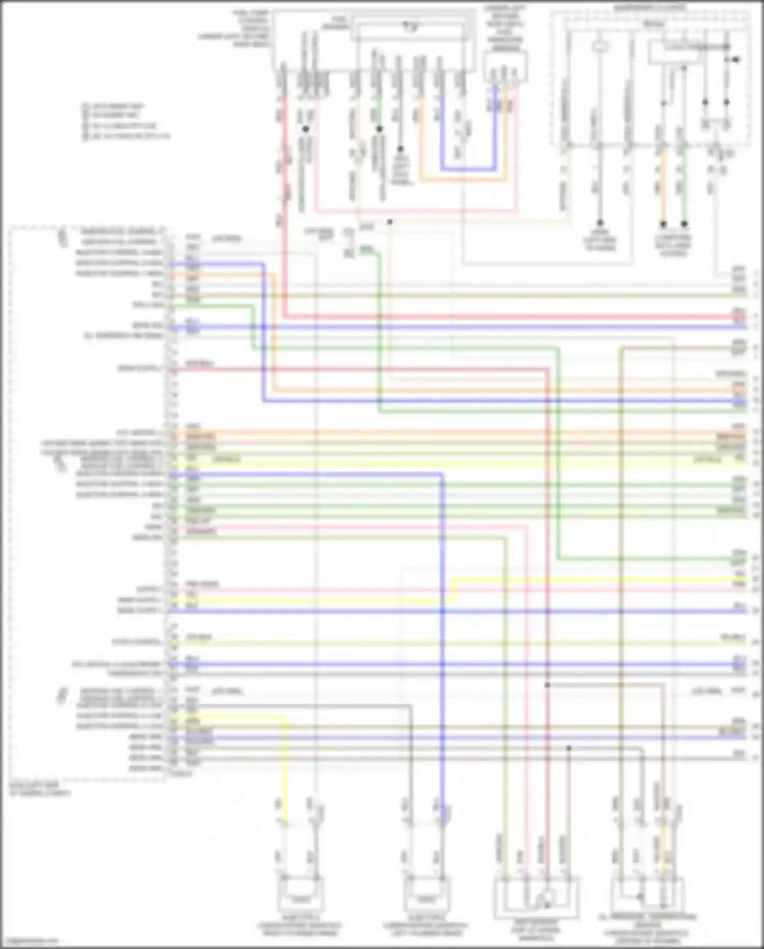 Palisade Hyundai I facelift (2022-2024): Wiring diagram engine performance 3.8l (1 of 8)