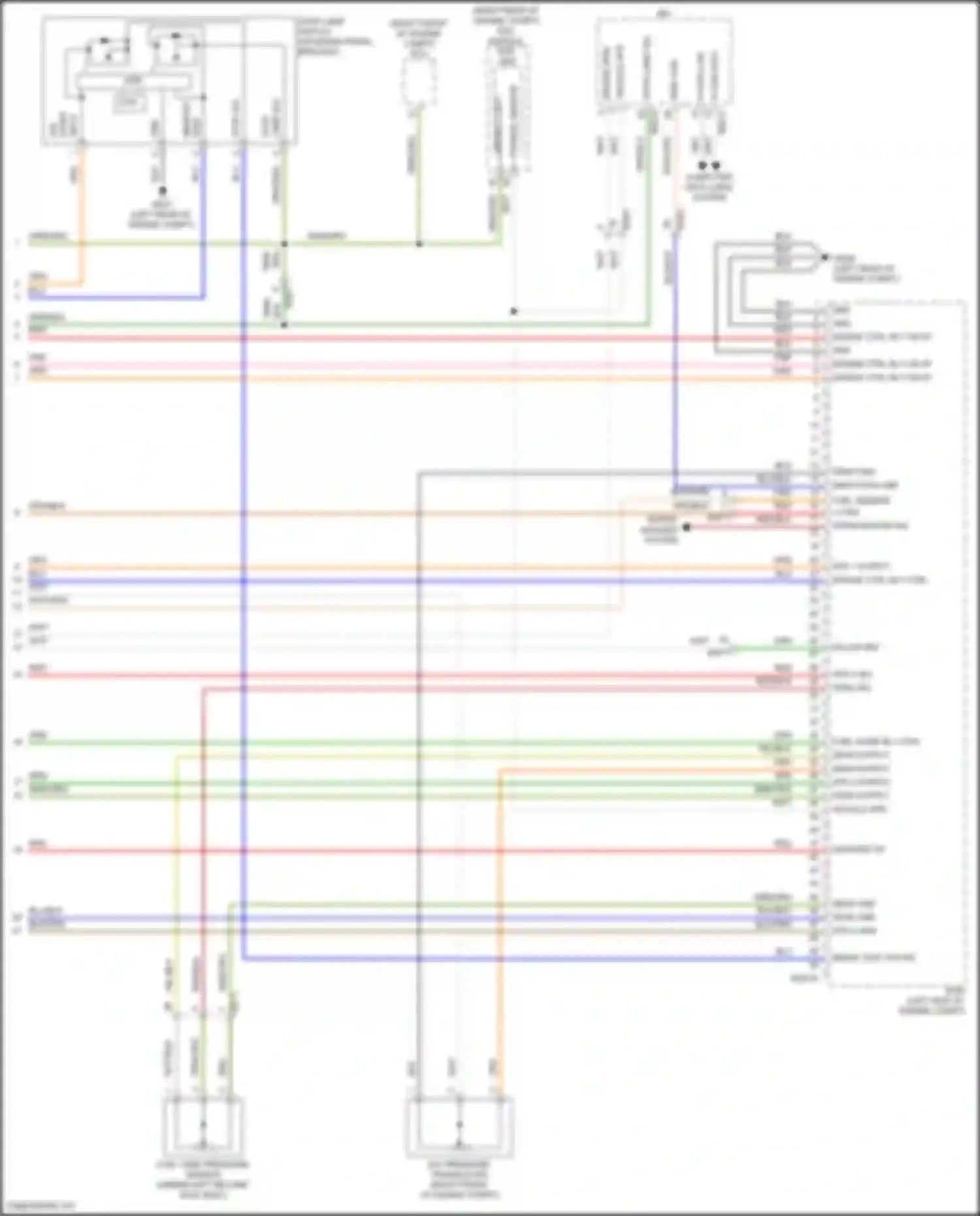 Palisade Hyundai I facelift (2022-2024): Wiring diagram engine performance 3.8l (8 of 8)