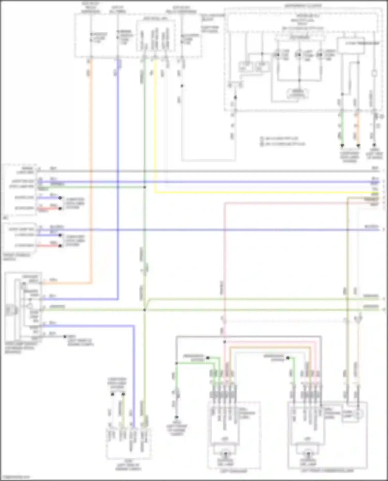 Palisade Hyundai I facelift (2022-2024): Exterior lamps circuit (1 of 4)