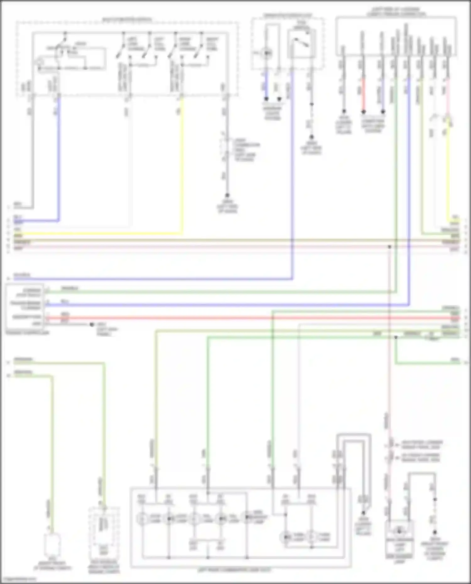 Palisade Hyundai I facelift (2022-2024): Exterior lamps circuit (2 of 4)