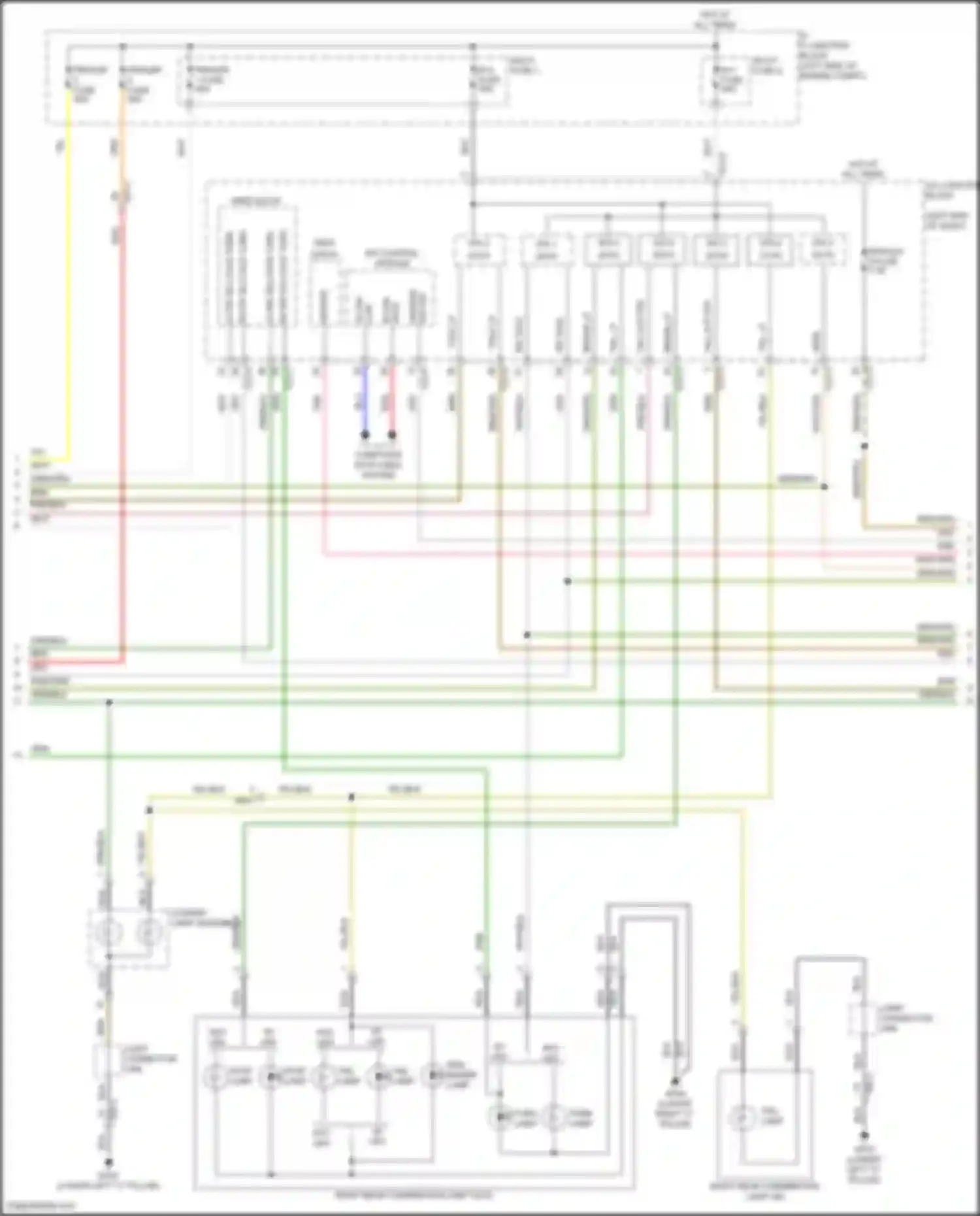 Palisade Hyundai I facelift (2022-2024): Exterior lamps circuit (3 of 4)
