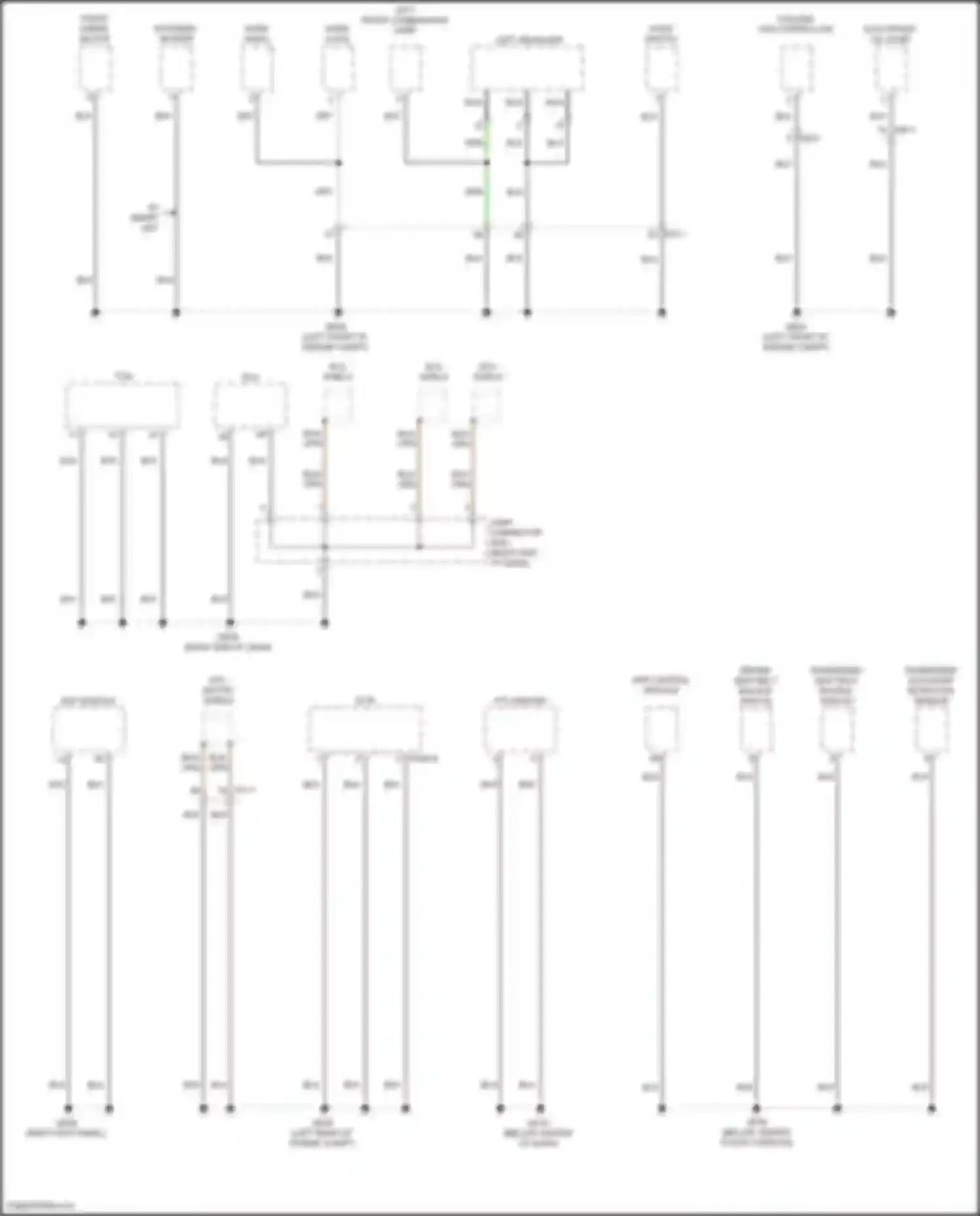 Palisade Hyundai I facelift (2022-2024): Ground distribution circuit (3 of 8)