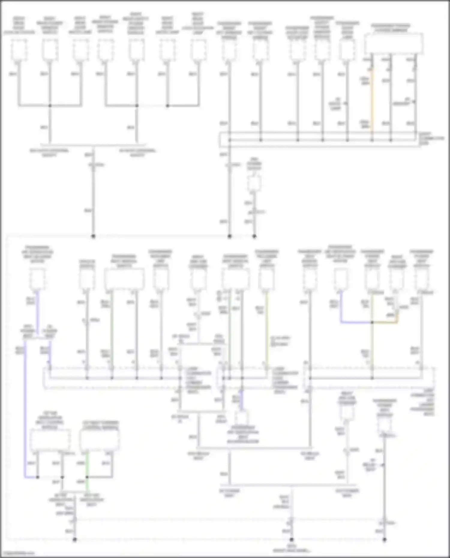 Palisade Hyundai I facelift (2022-2024): Ground distribution circuit (5 of 8)