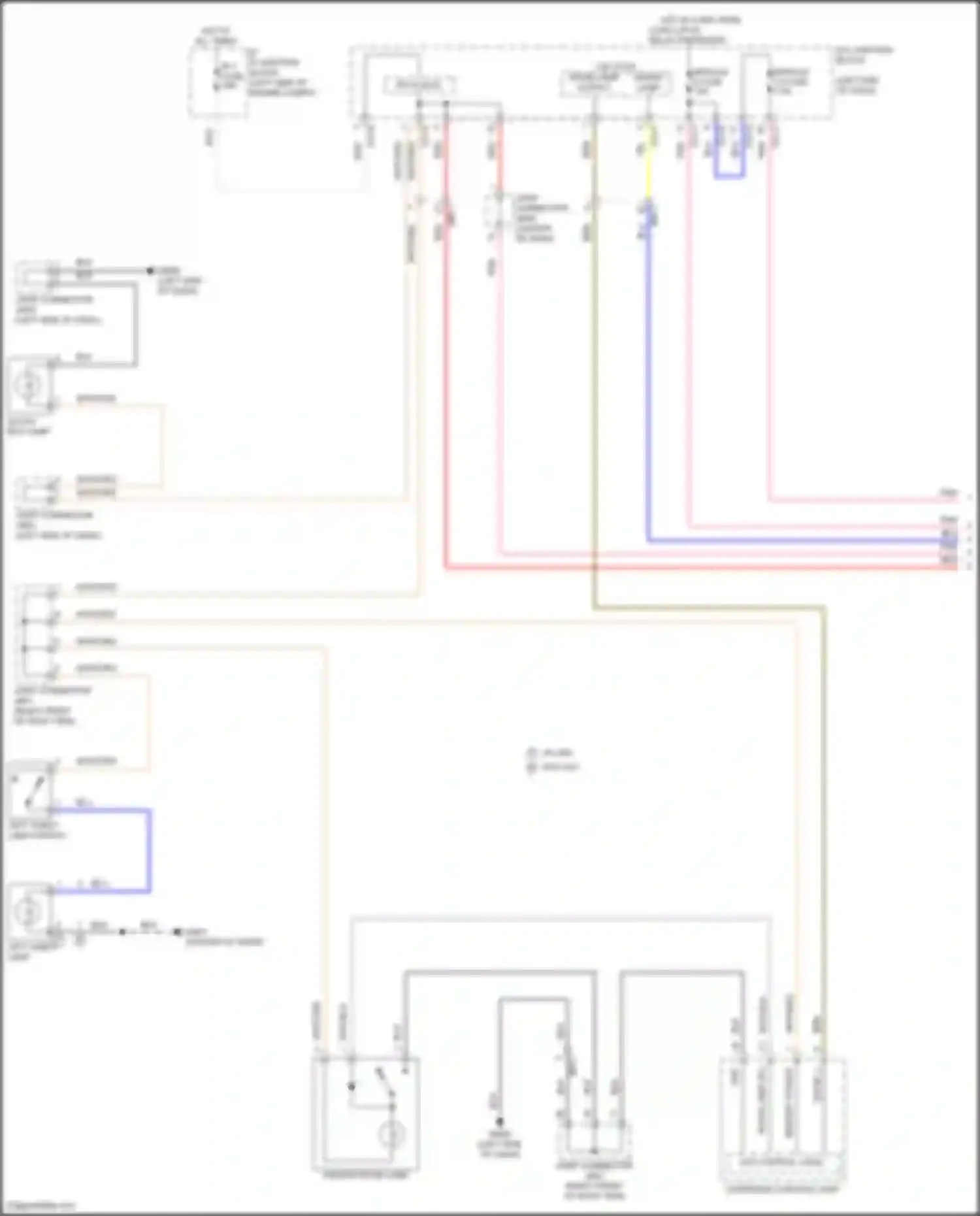Palisade Hyundai I facelift (2022-2024): Courtesy lamps circuit (1 of 5)