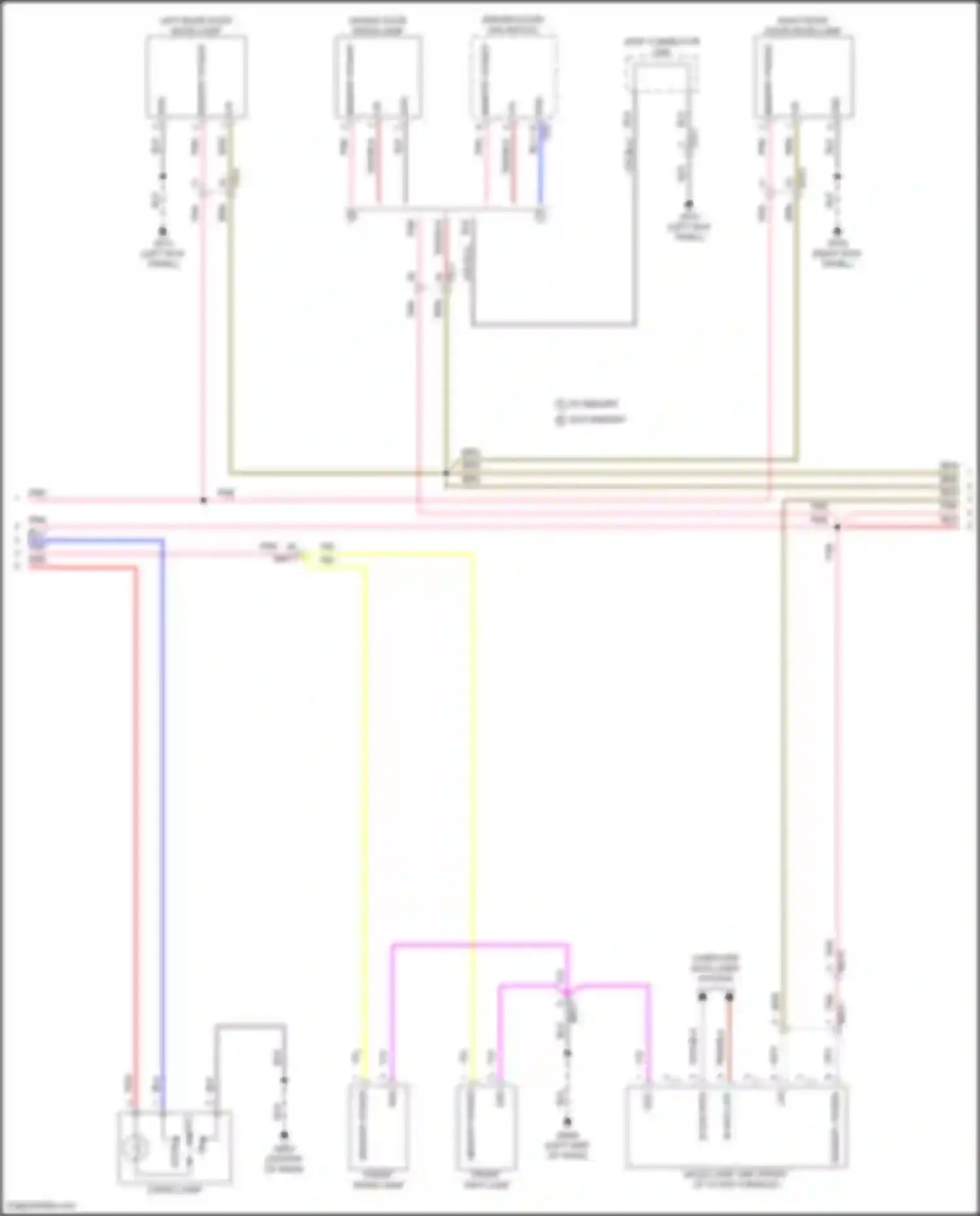 Palisade Hyundai I facelift (2022-2024): Courtesy lamps circuit (2 of 5)