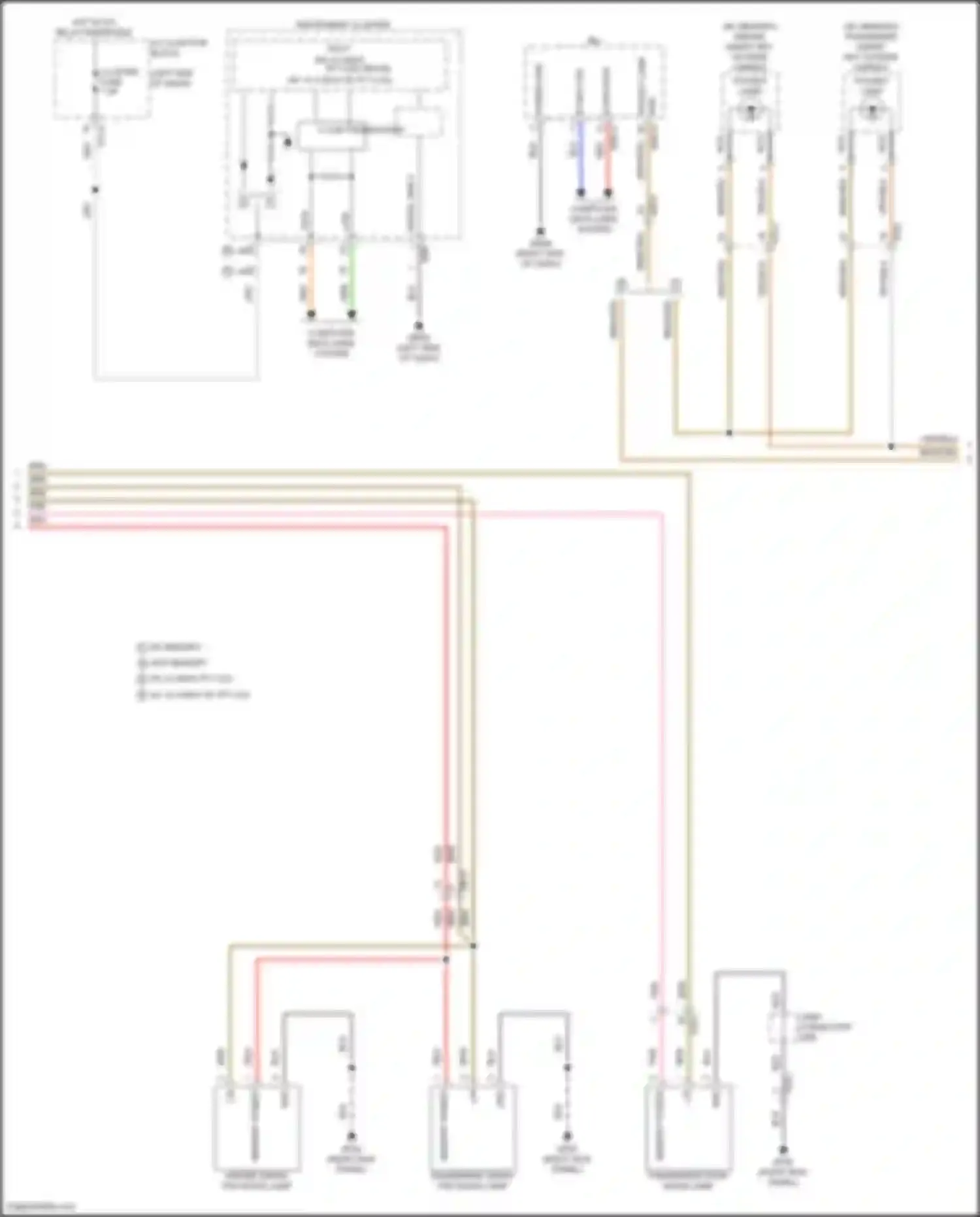 Palisade Hyundai I facelift (2022-2024): Courtesy lamps circuit (3 of 5)