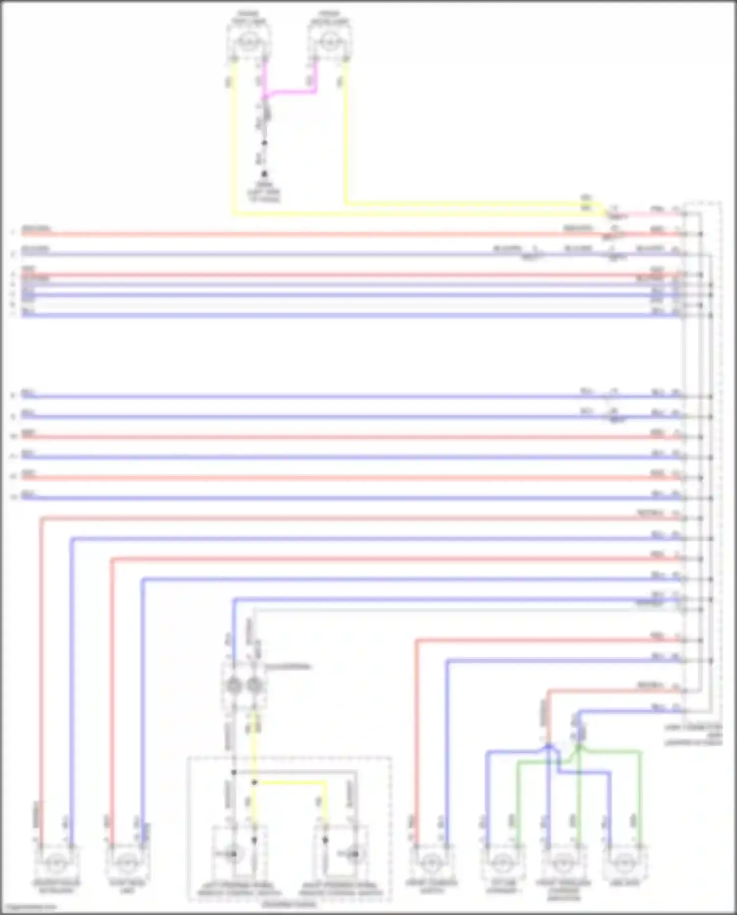 Palisade Hyundai I facelift (2022-2024): Instrument illumination circuit (4 of 4)