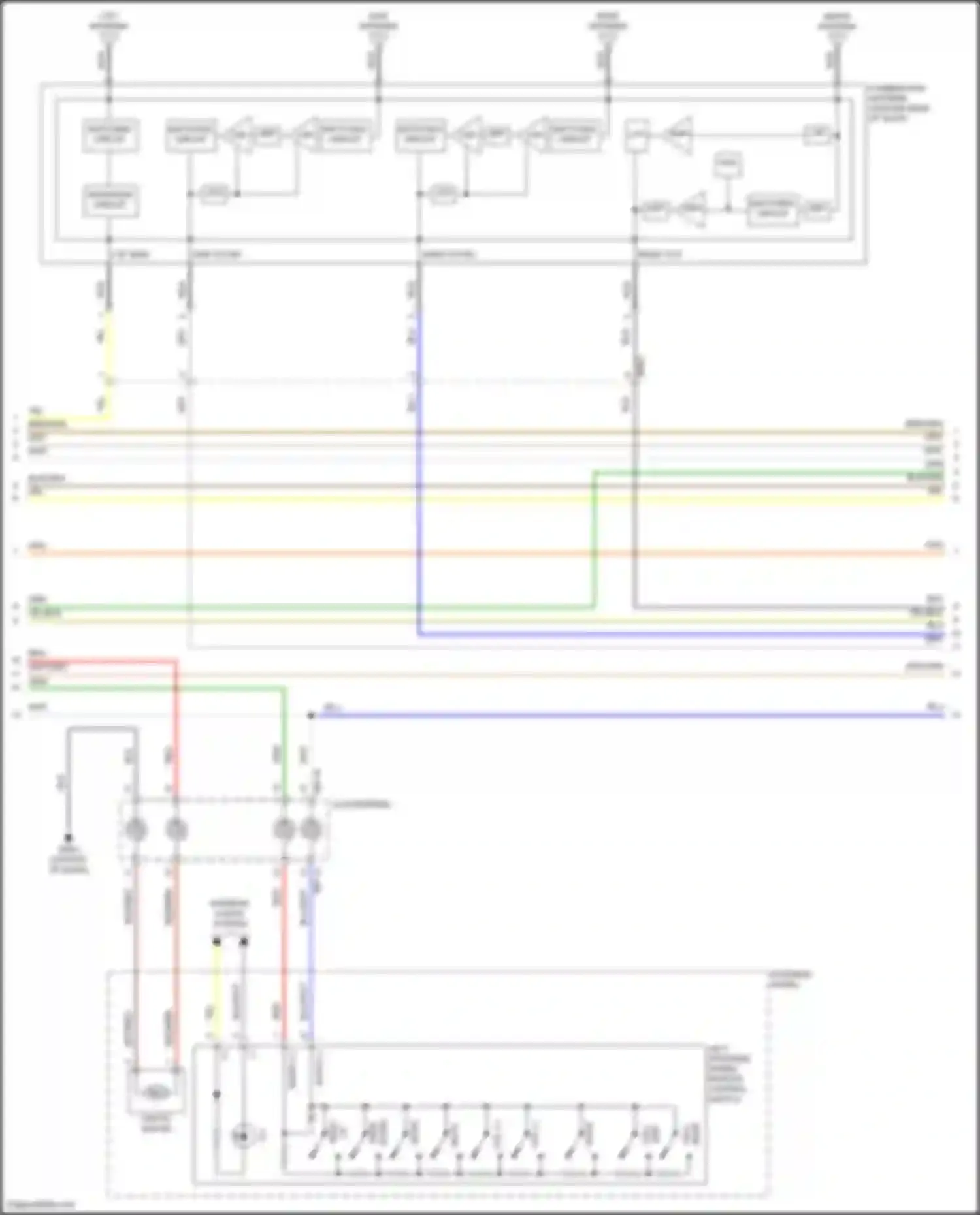 Palisade Hyundai I facelift (2022-2024): Navigation circuit, w/ amplifier (2 of 5)