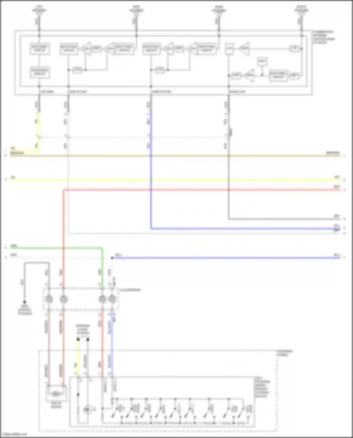 Palisade Hyundai I facelift (2022-2024): Navigation circuit, w/o amplifier (2 of 4)