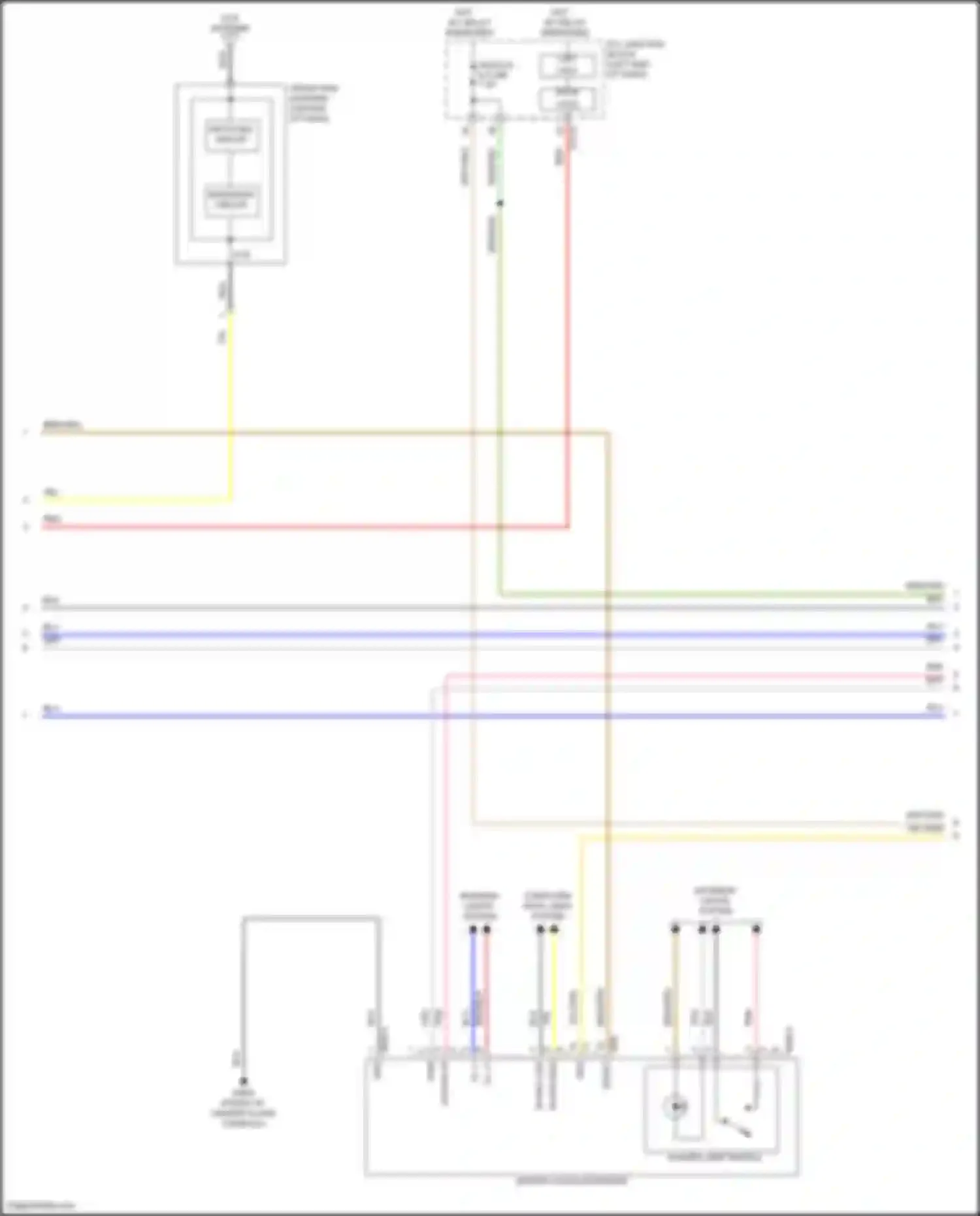 Palisade Hyundai I facelift (2022-2024): Navigation circuit, w/o amplifier (3 of 4)