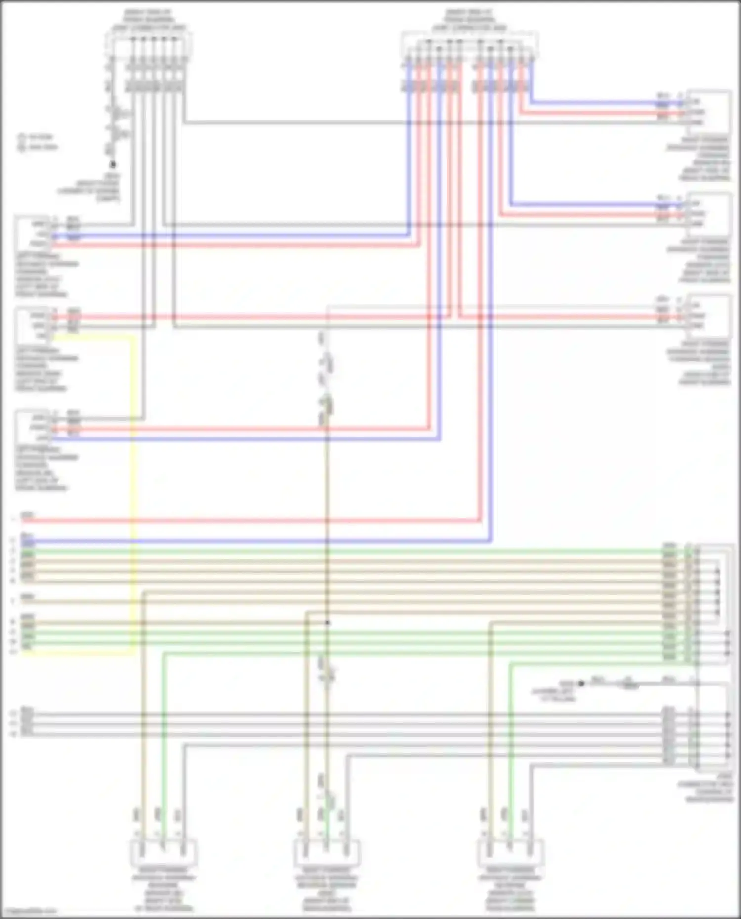 Palisade Hyundai I facelift (2022-2024): Parking assistant circuit, w/ adas (2 of 2)