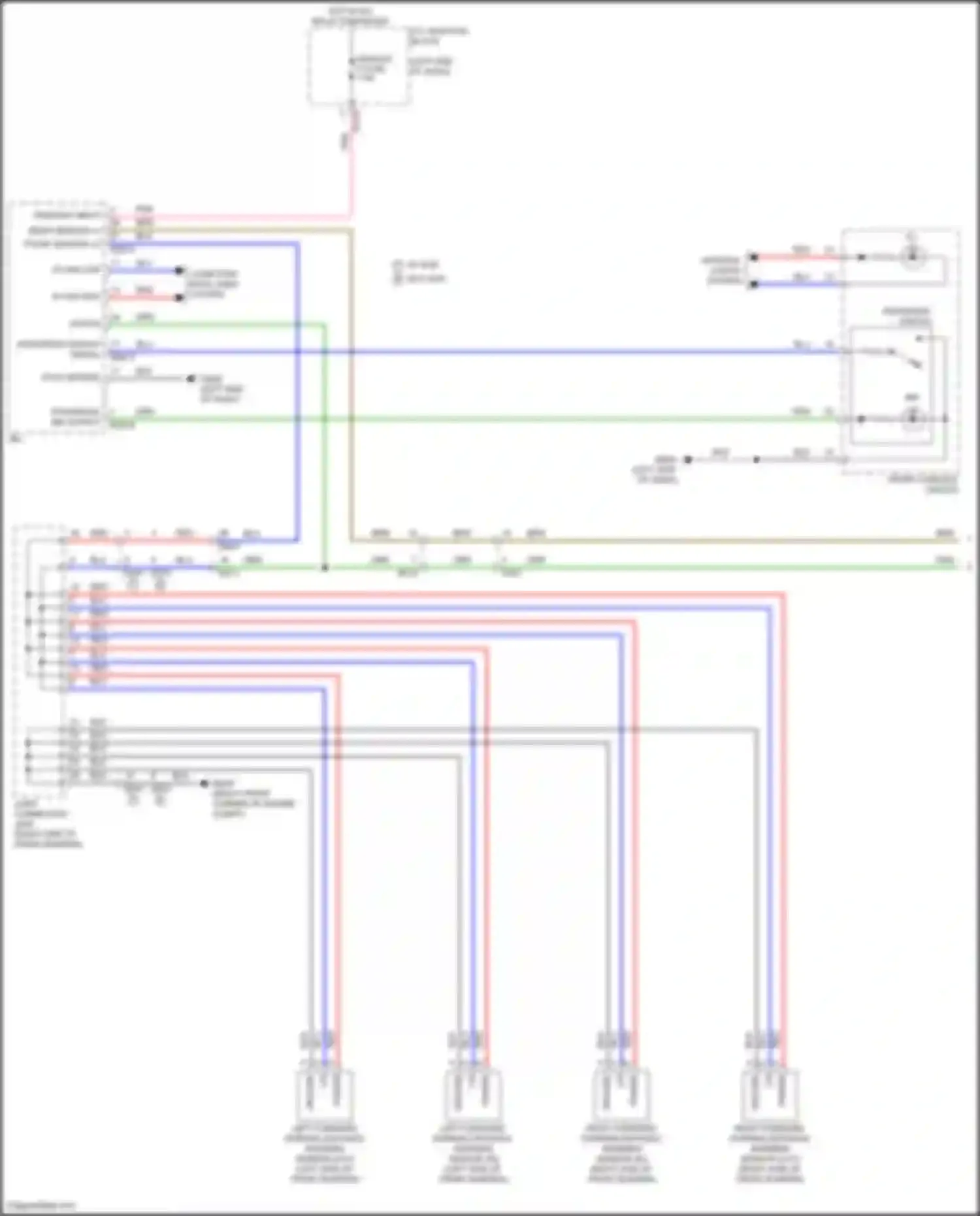 Palisade Hyundai I facelift (2022-2024): Parking assistant circuit, w/o adas (1 of 2)