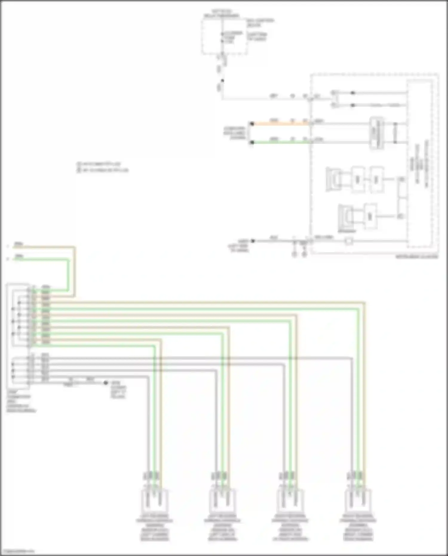 Palisade Hyundai I facelift (2022-2024): Parking assistant circuit, w/o adas (2 of 2)