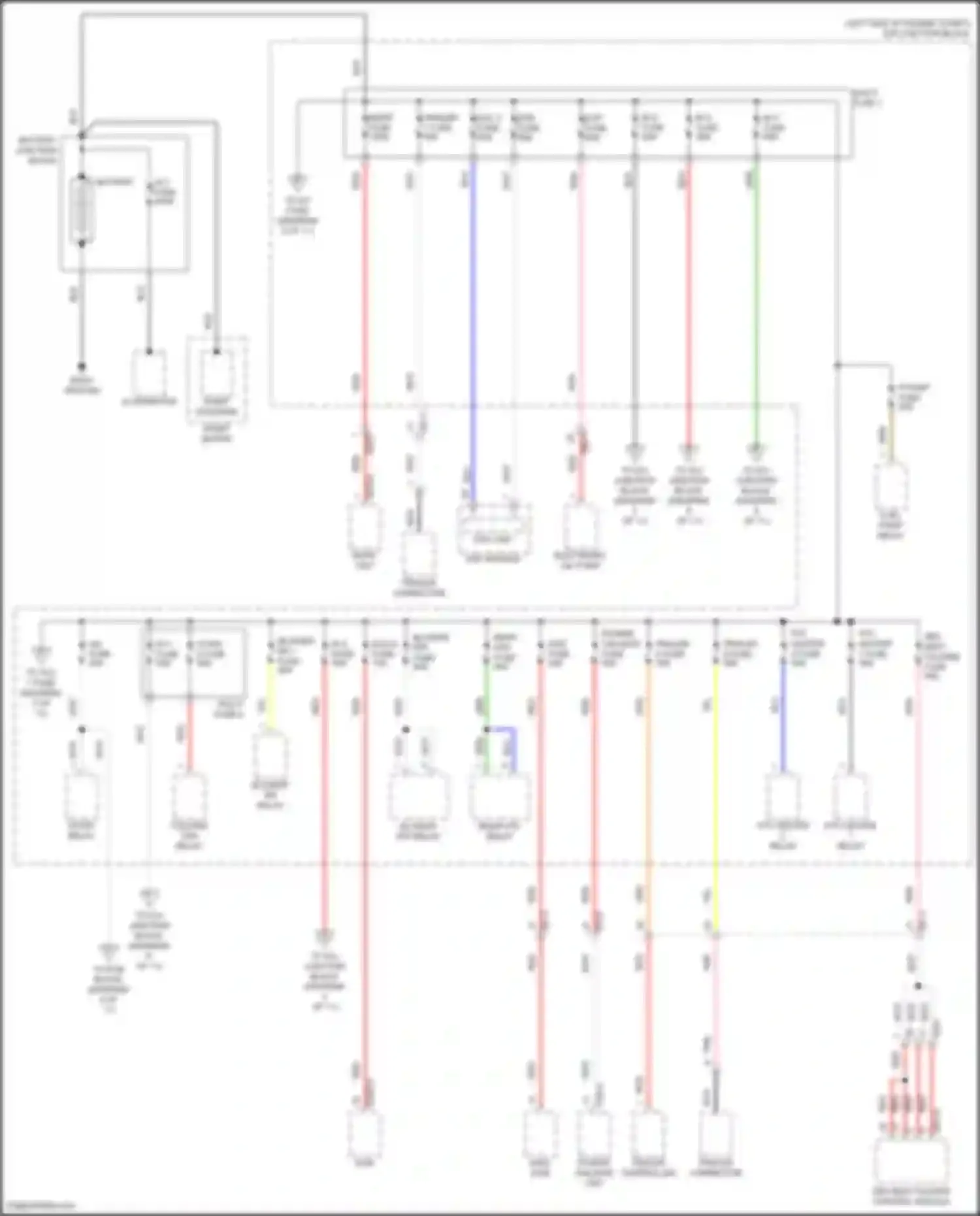 Palisade Hyundai I facelift (2022-2024): Power distribution circuit (1 of 11)