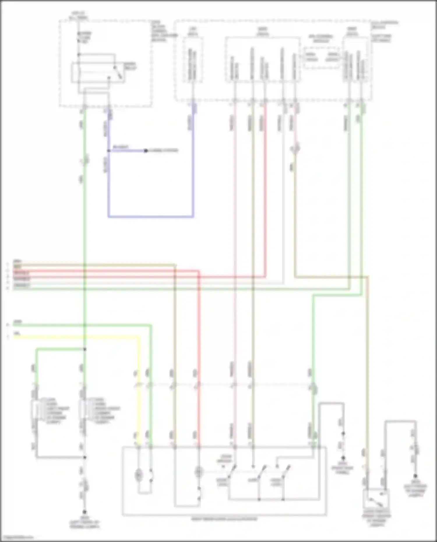 Palisade Hyundai I facelift (2022-2024): Power door locks circuit (3 of 3)