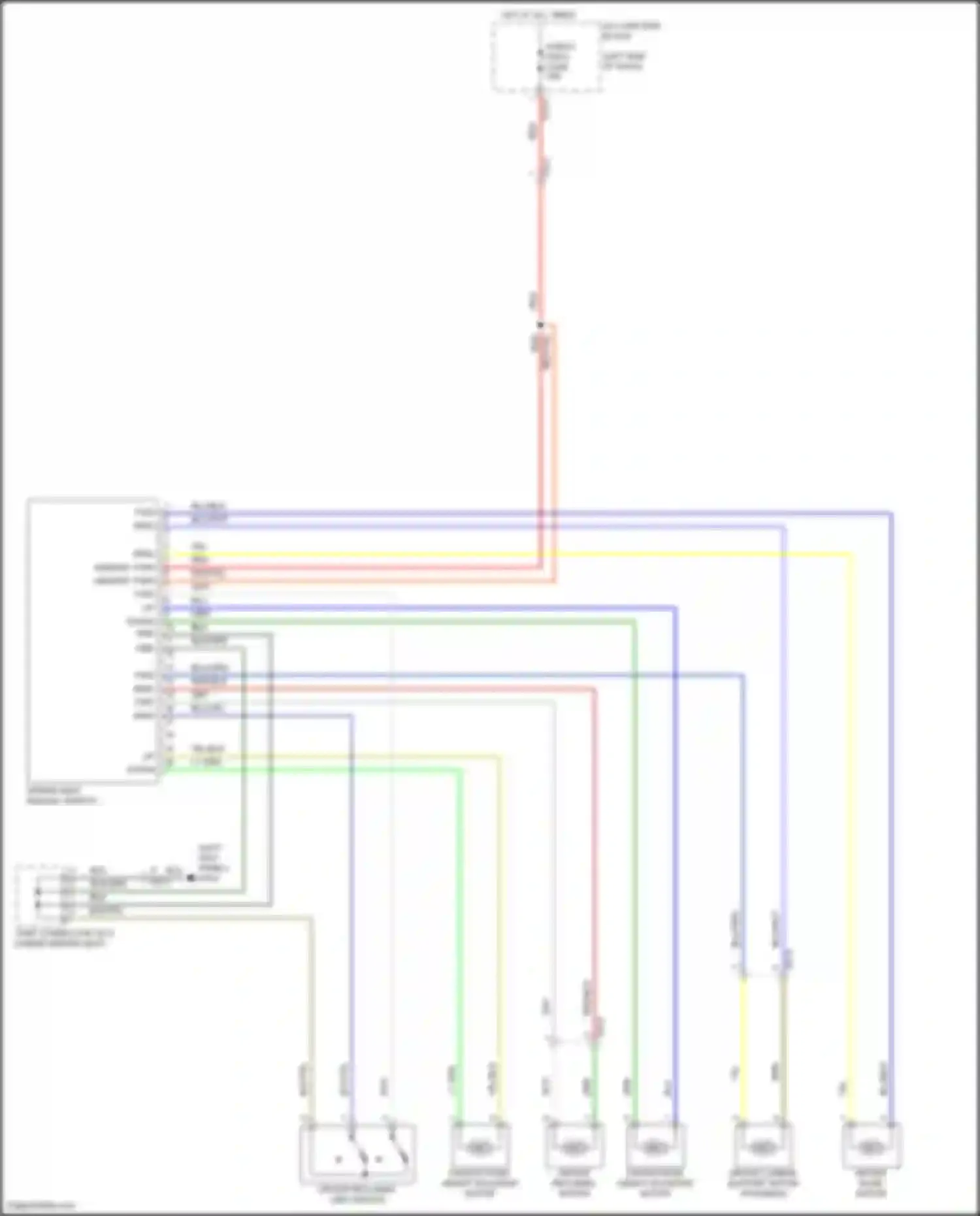 Palisade Hyundai I facelift (2022-2024): Driver power seat circuit