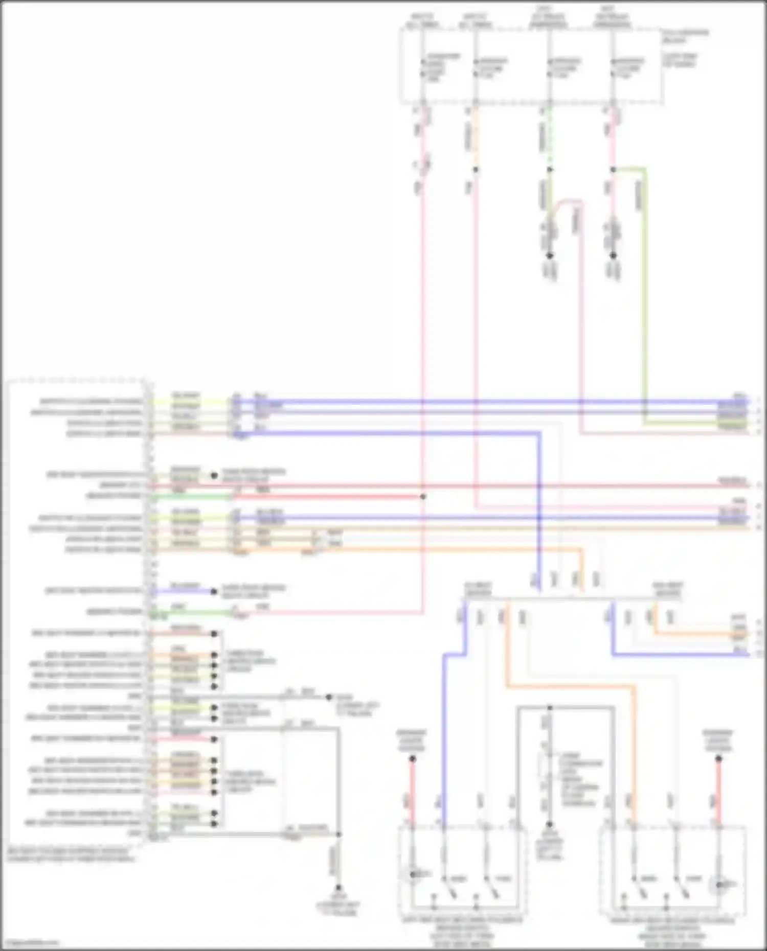 Palisade Hyundai I facelift (2022-2024): Folding seat circuit, third row seats (1 of 3)