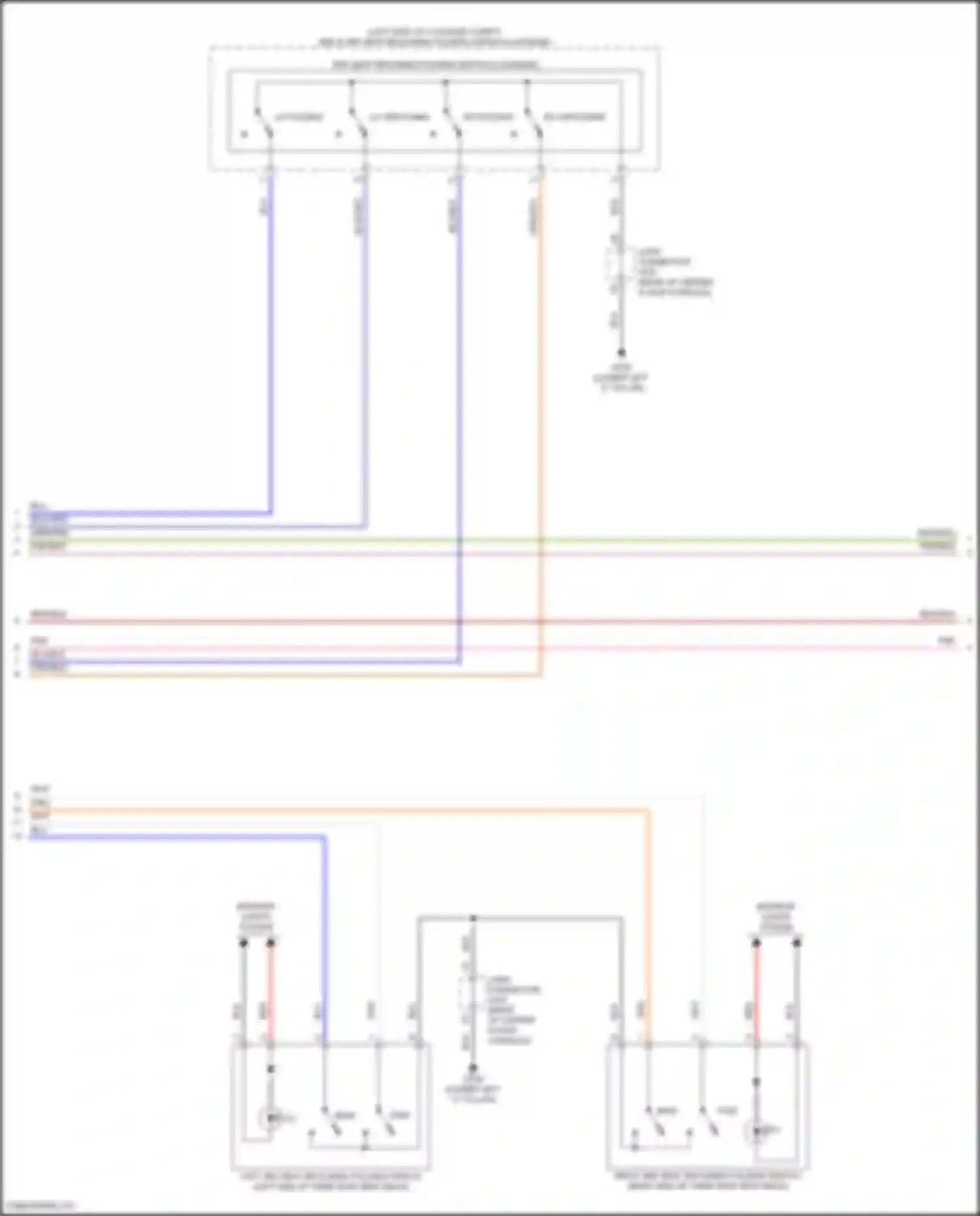Palisade Hyundai I facelift (2022-2024): Folding seat circuit, third row seats (2 of 3)