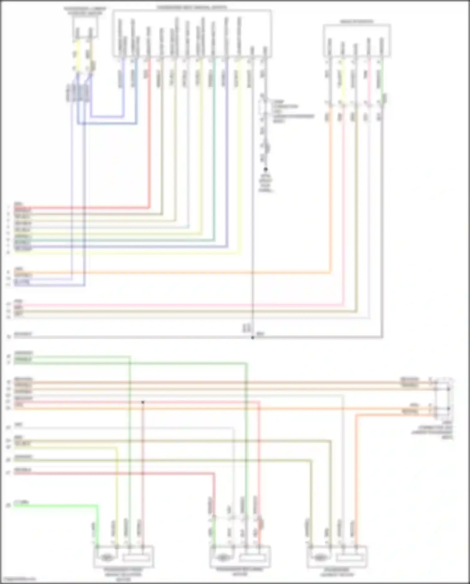 Palisade Hyundai I facelift (2022-2024): Passenger power seat circuit, w/ relax (2 of 2)